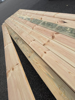 Paket Hyvlade Furu Brädor 36x148mm 4,20–4,50m – 63st (Andra sortering)
