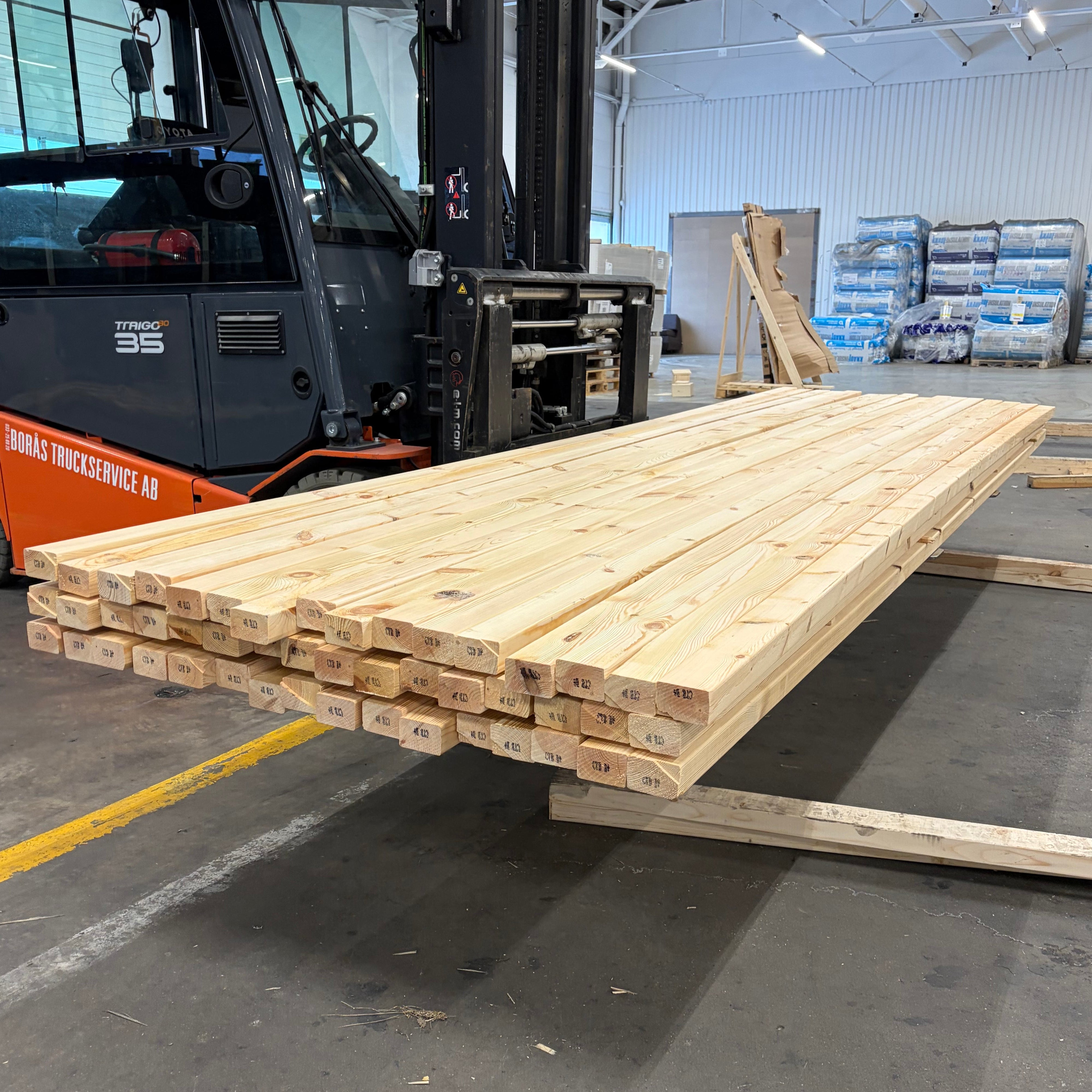 Paket Reglar 45x70mm, 48st 4,20m (B-sortering) Furu - Spirec