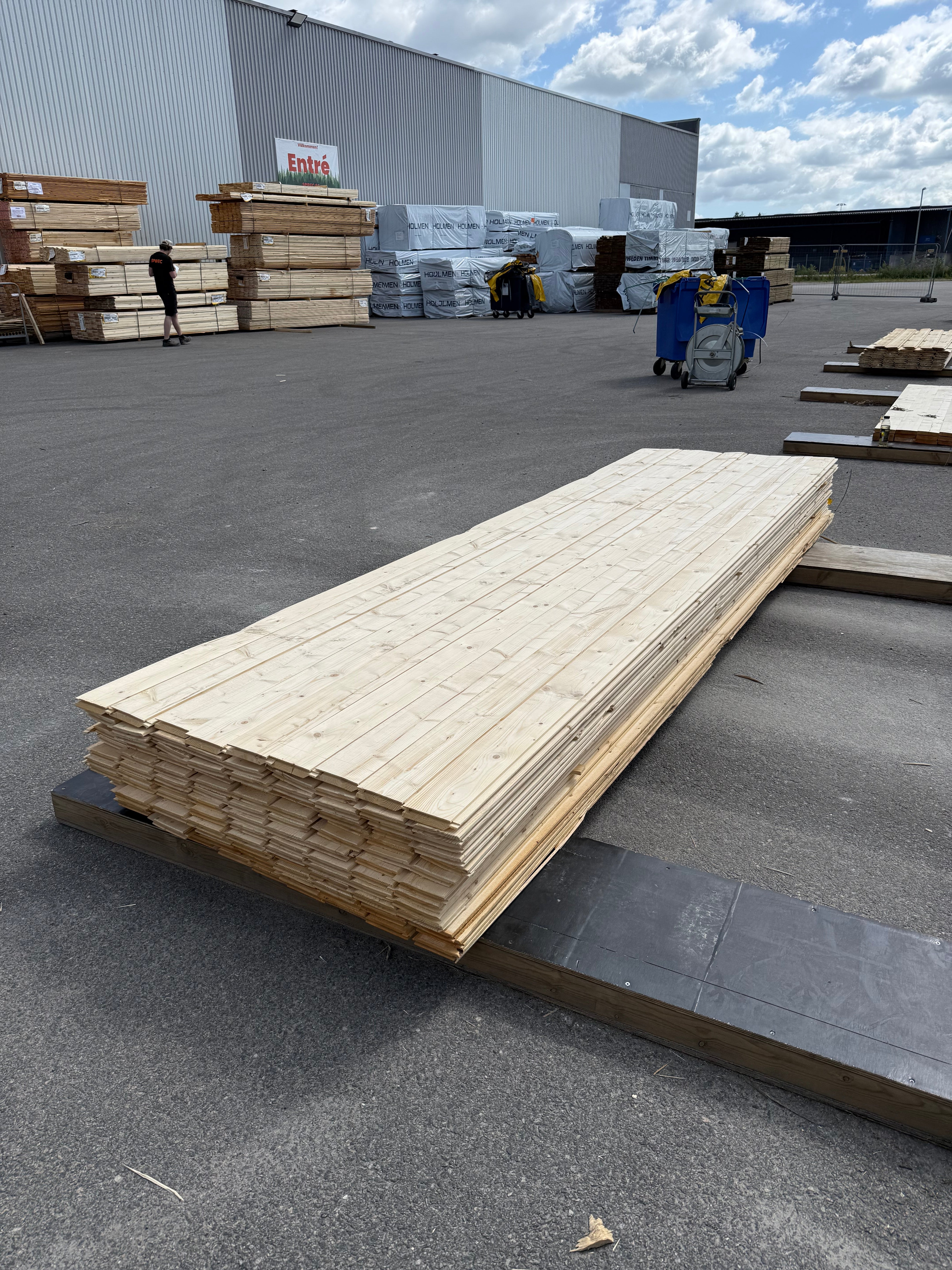 Paket Ytterpanel Enkelfas Ändspont 22x120mm 3,60m 117st