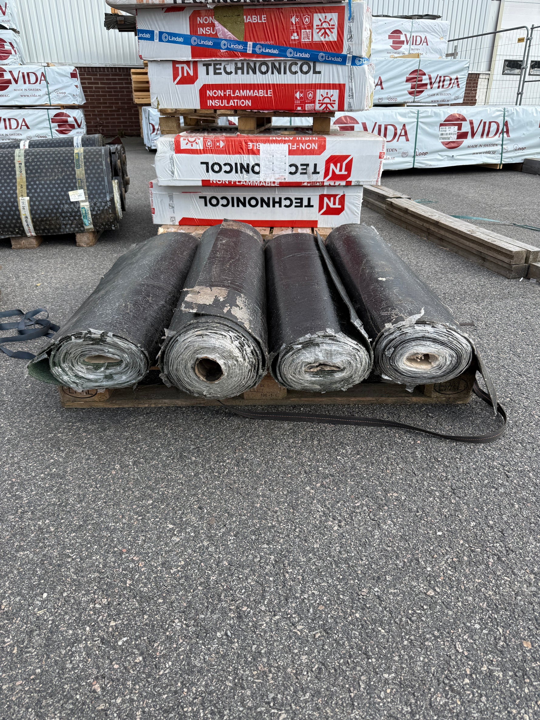 Parti Grön Takpapp, 4st rullar 1x8m