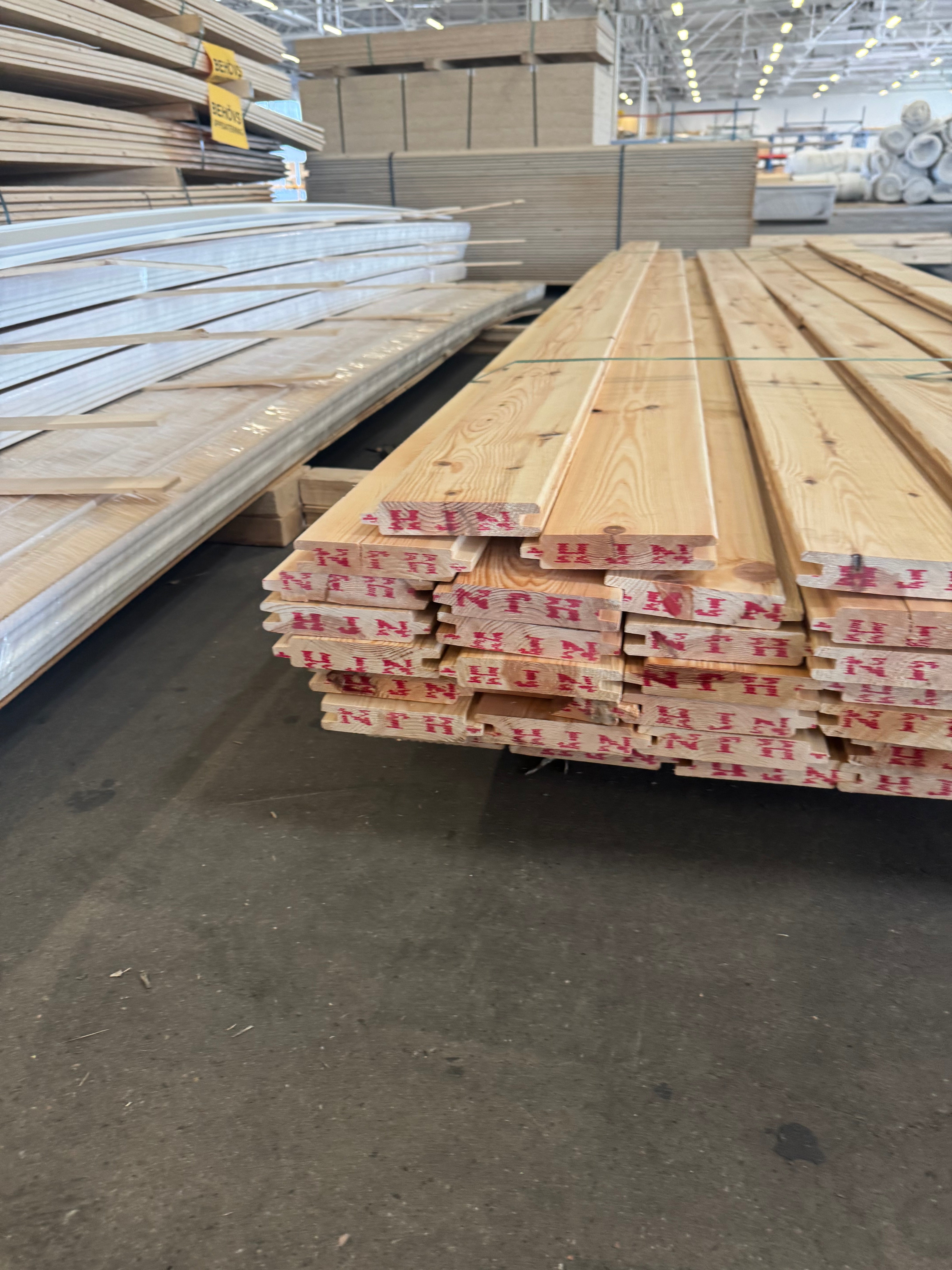 Paket Spontad Panel Hyvlad 27x145 mm – 3,60 m – 50 st – Obehandlad