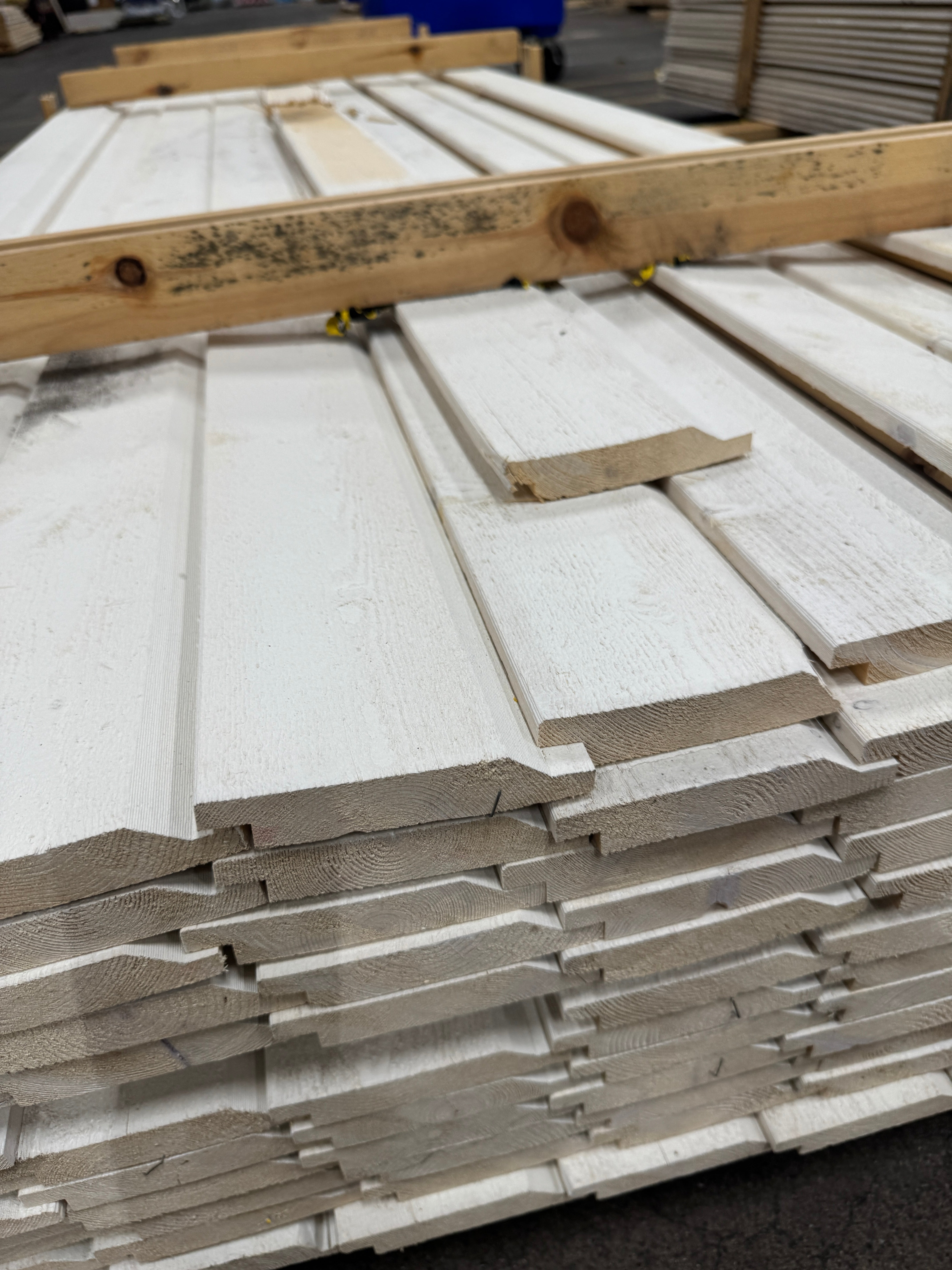 Paket Ytterpanel 22x120mm Vit – 111 st 4,20 m