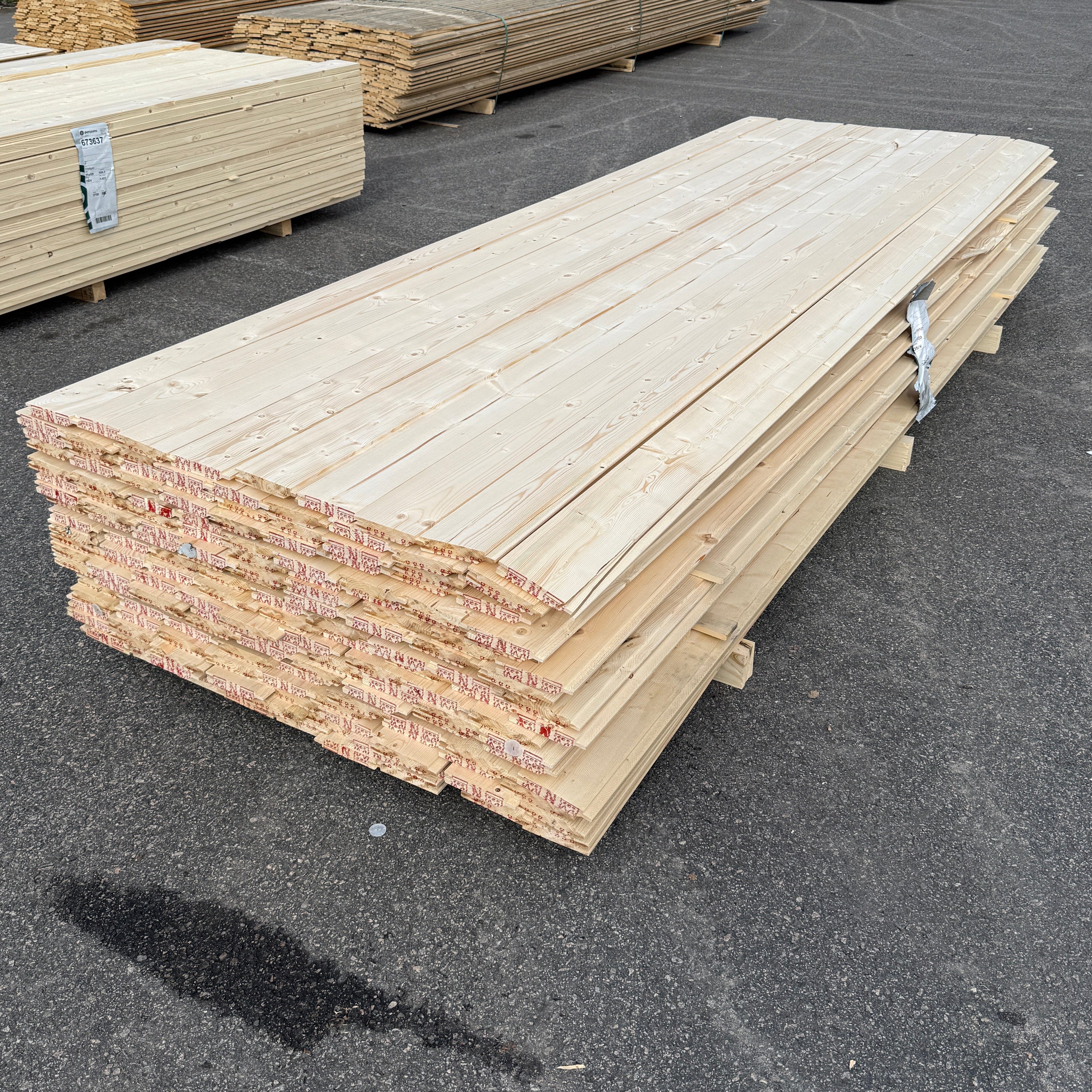 Paket Enkelfasspont 22x120mm, 162st 3,00m Obehandlad