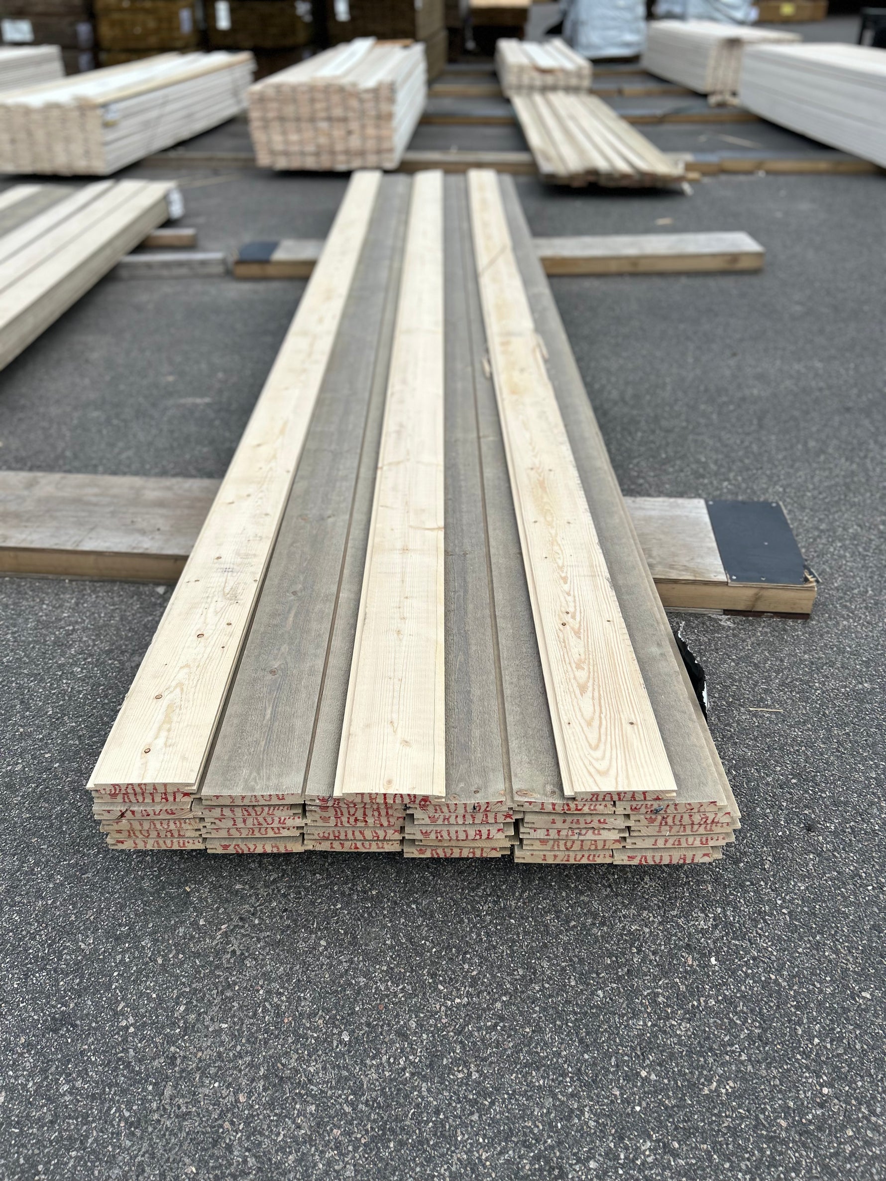 Paket Spårpanel 22x170mm 5,40m 33st Lasyr