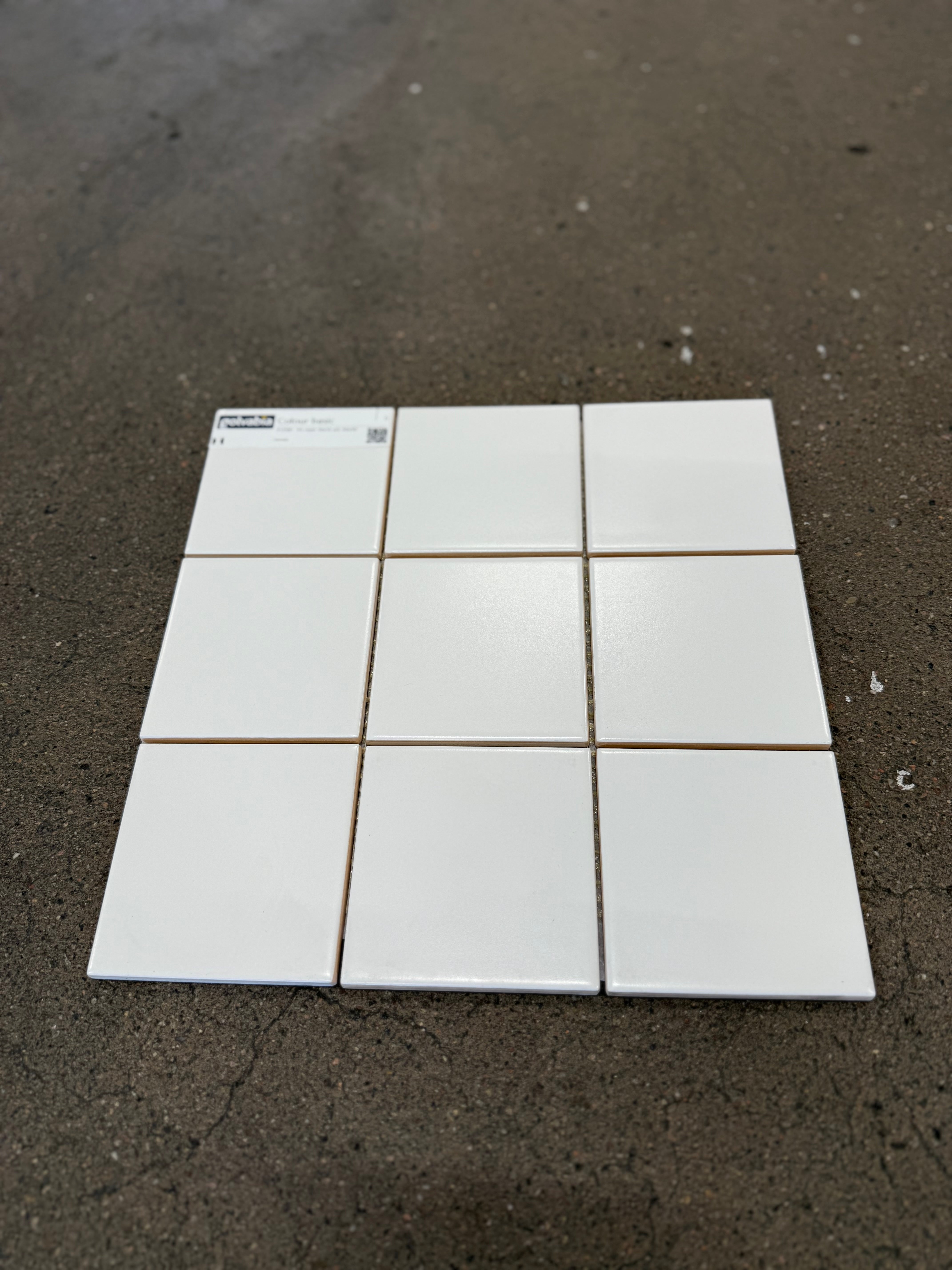 Kakel Plattor-  Vit Matt, 10x10