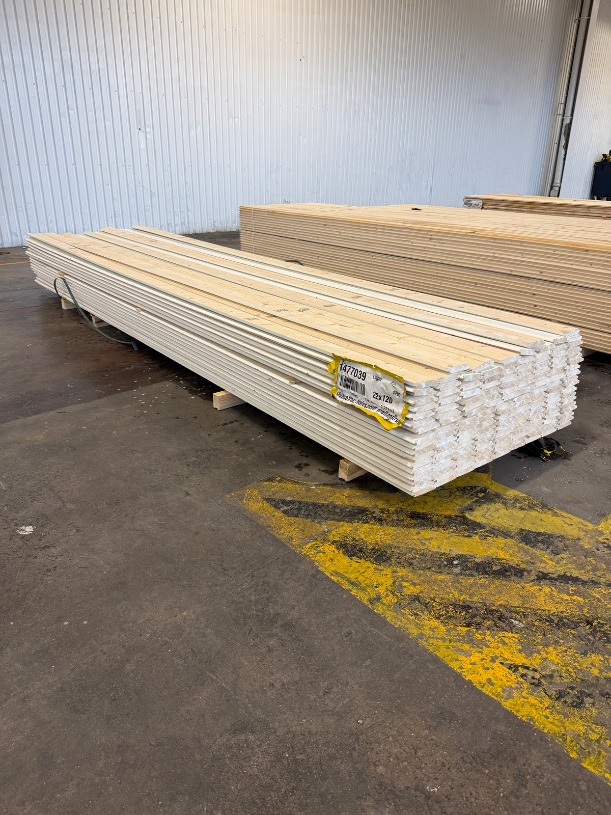 Paket Dubbelfas Halvspont 22x120mm 4.20m 155st Mellanstruken