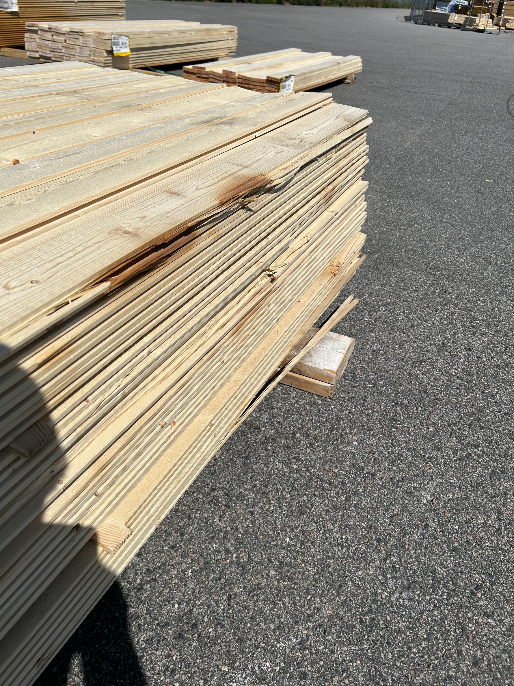 Paket Ytterpanel Enkelfas 22x120mm 225st 3.0m Obehandlade