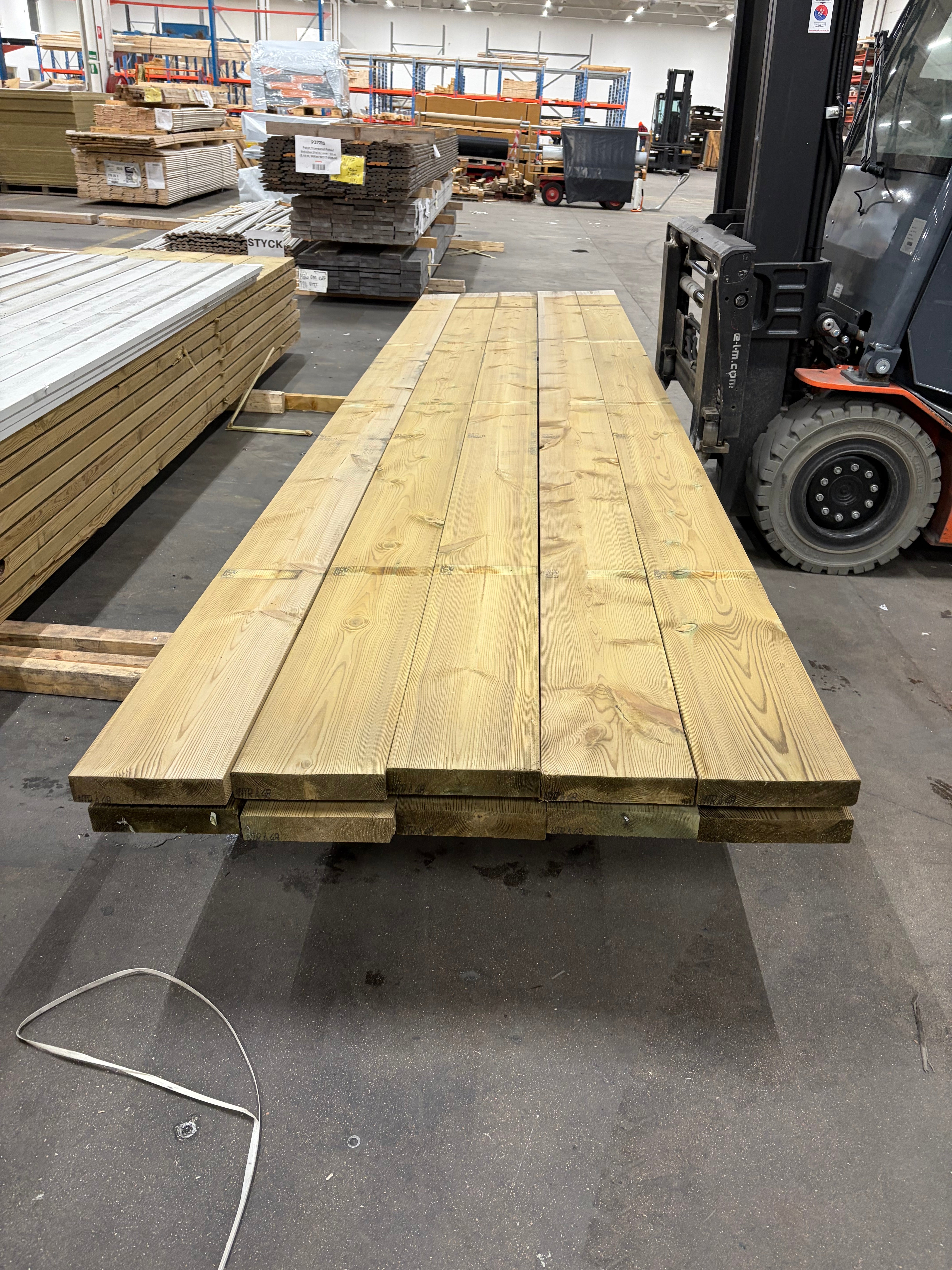 Paket Reglar 45x220mm – 10 st 4,80 m Tryckimpregnerad C24 NTR A