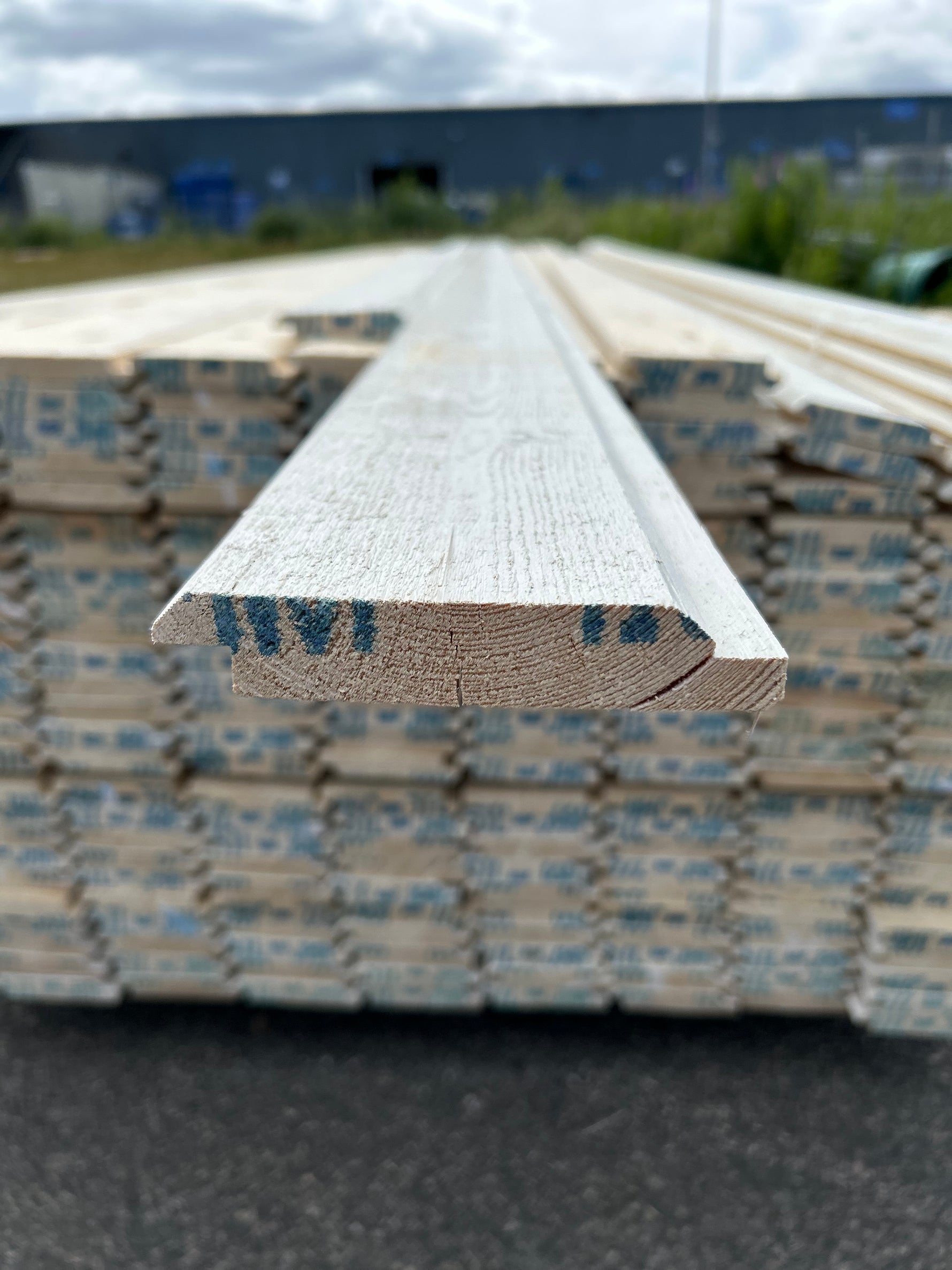 Paket Dubbelfas Halvspont 22x120mm 4,20m 225st Grundmålad