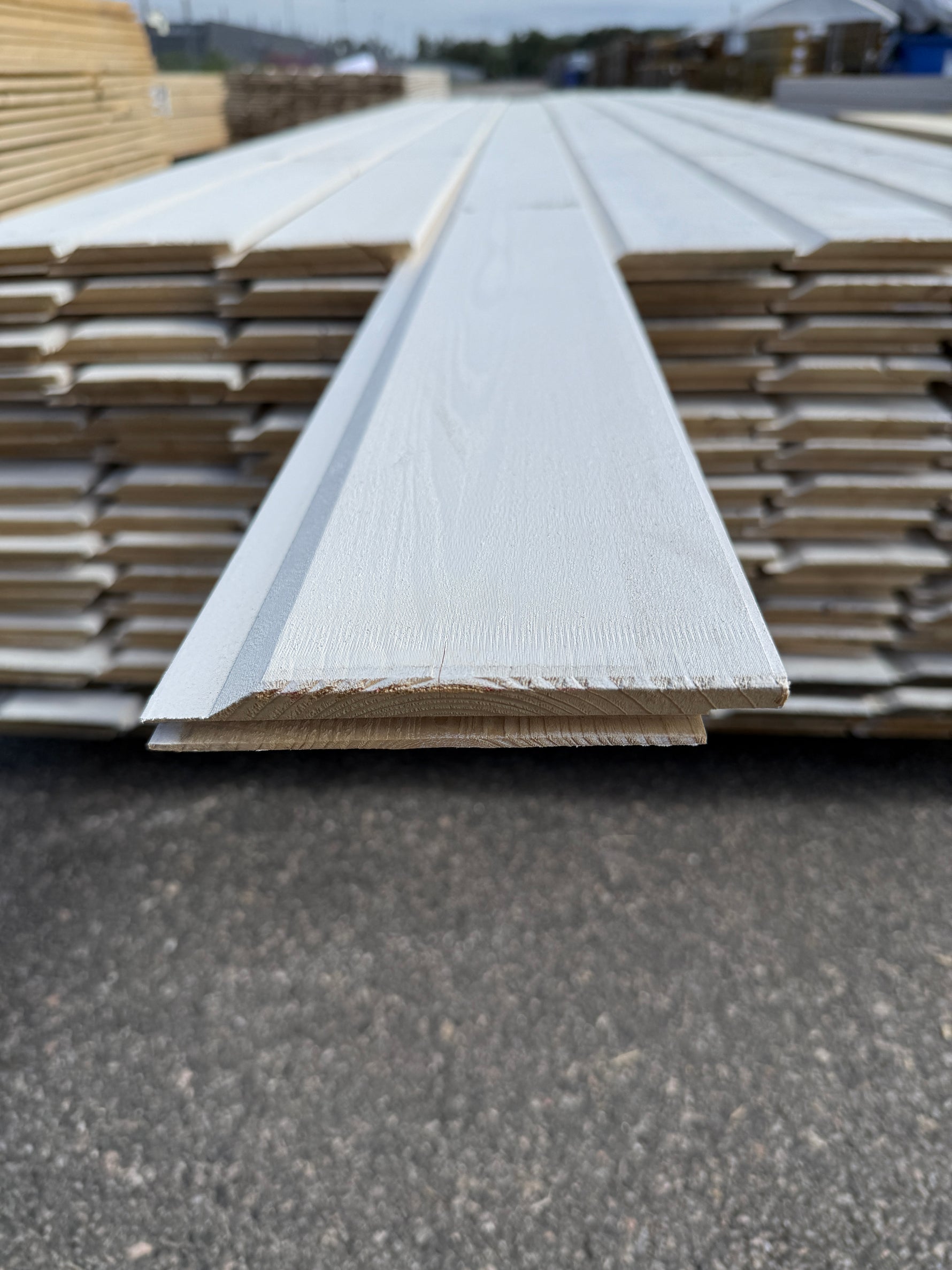 Paket Ytterpanel Enkelfasspont 22x145mm, 120st 3.60m Grundmålad