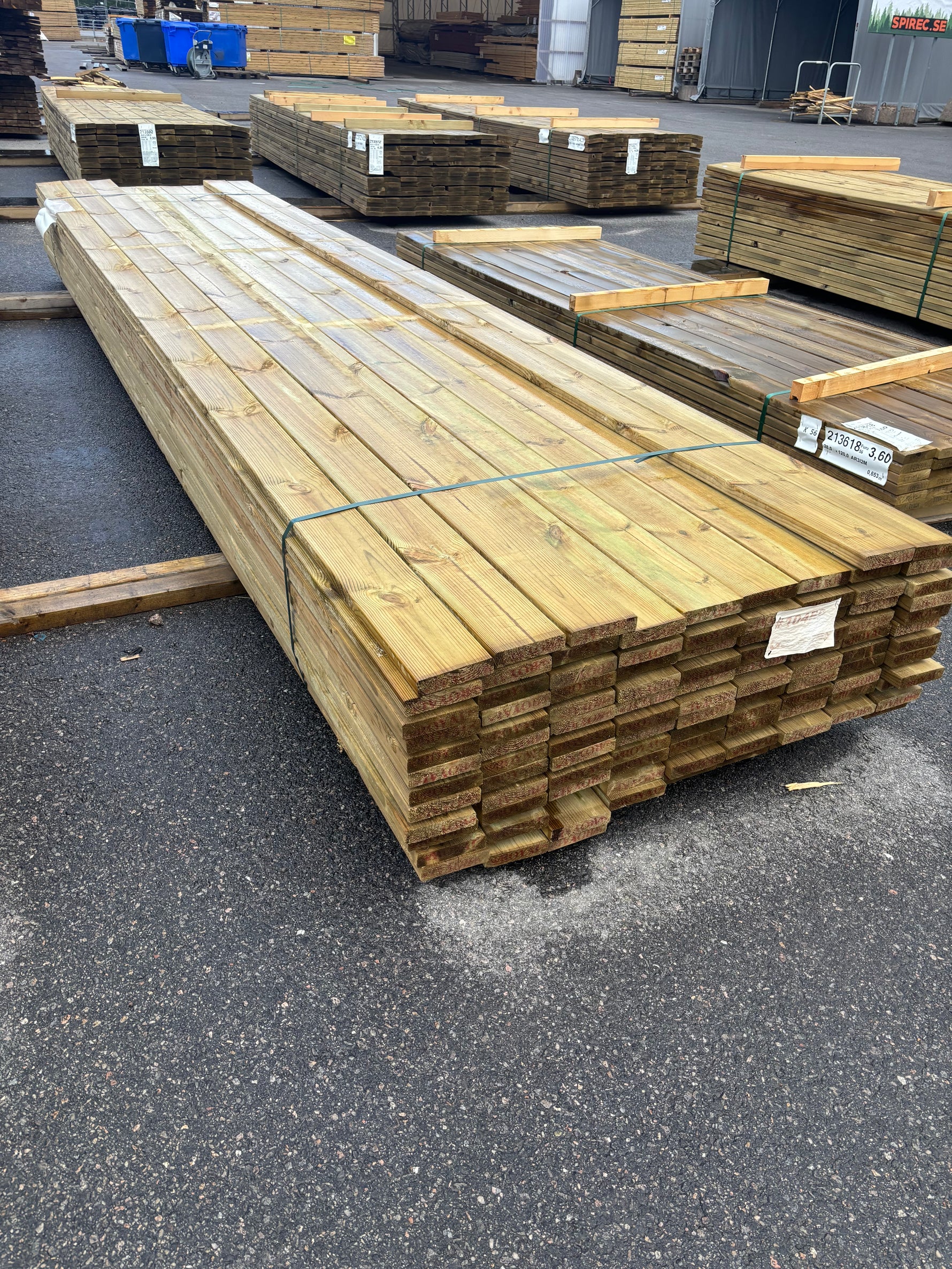 Paket Tryckimpregnerad Trall 28x120mm Furu, 104st 4,8m