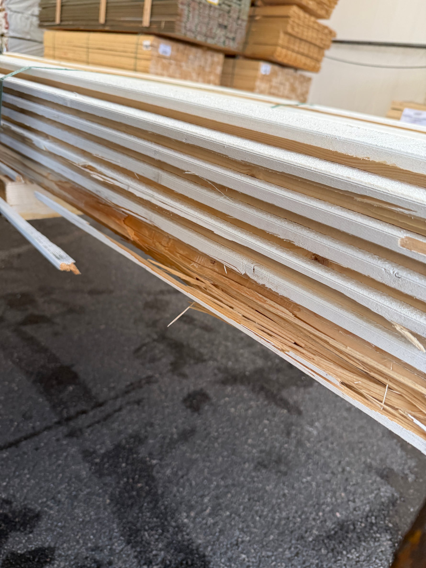 Paket Enkelfasspont 22x120mm 4,80m 65st Grundmålad