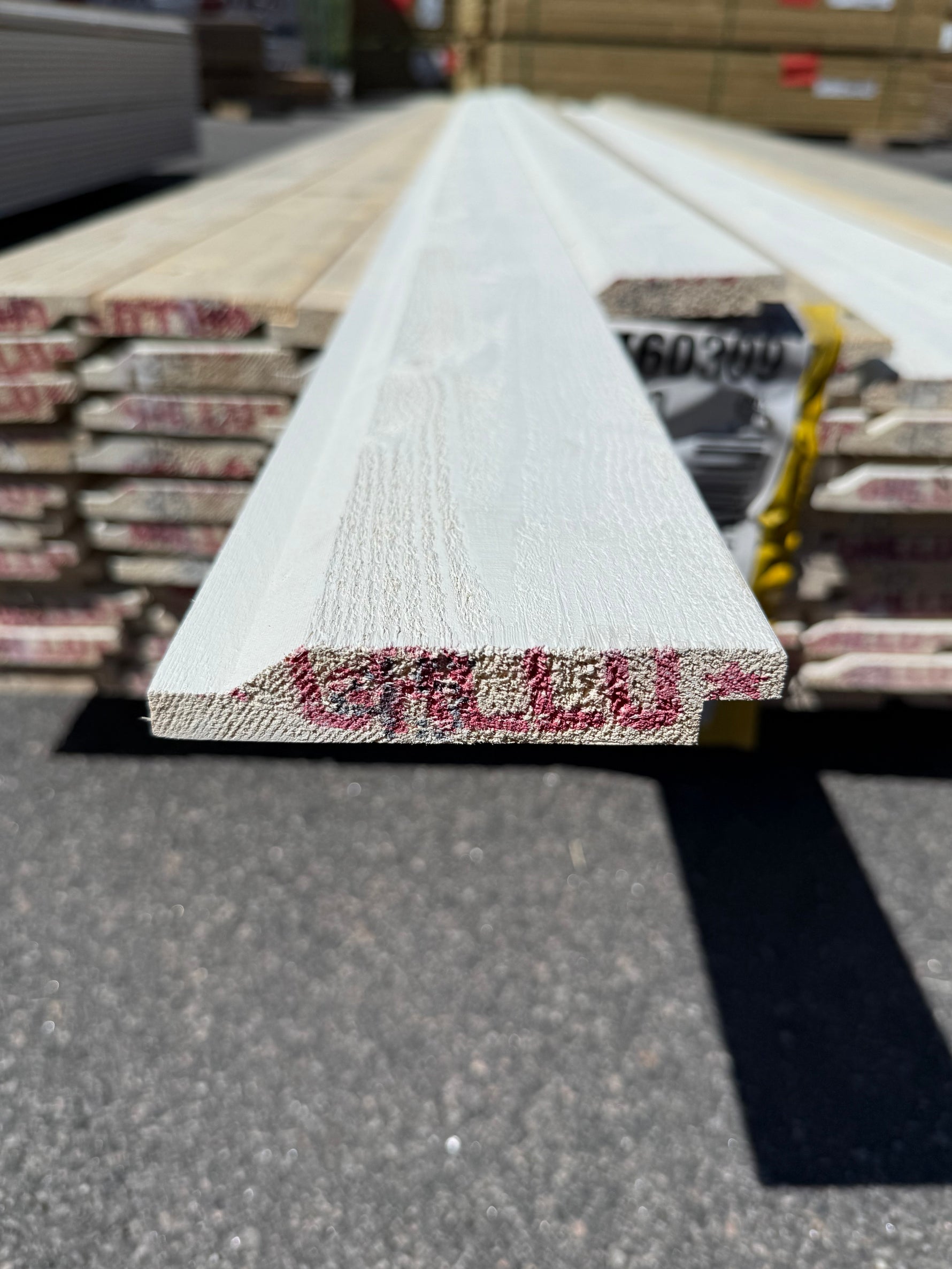 Paket Ytterpanel Enkelfas Halvspont 22x120mm, 108st 4.50m- Grundmålad