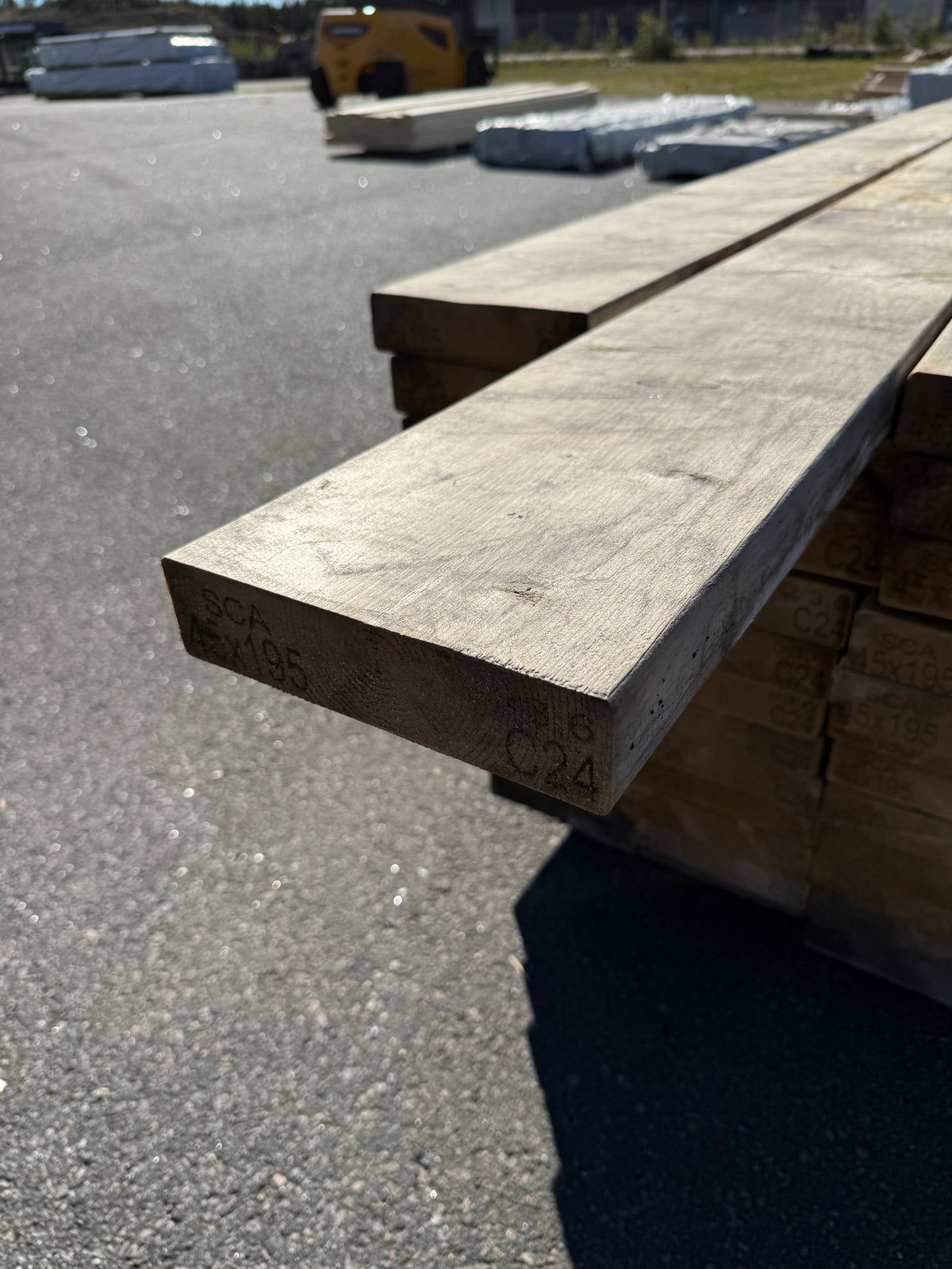 Paket Reglar 45x195mm 3,60m 65st C24 (Fuktskadat)