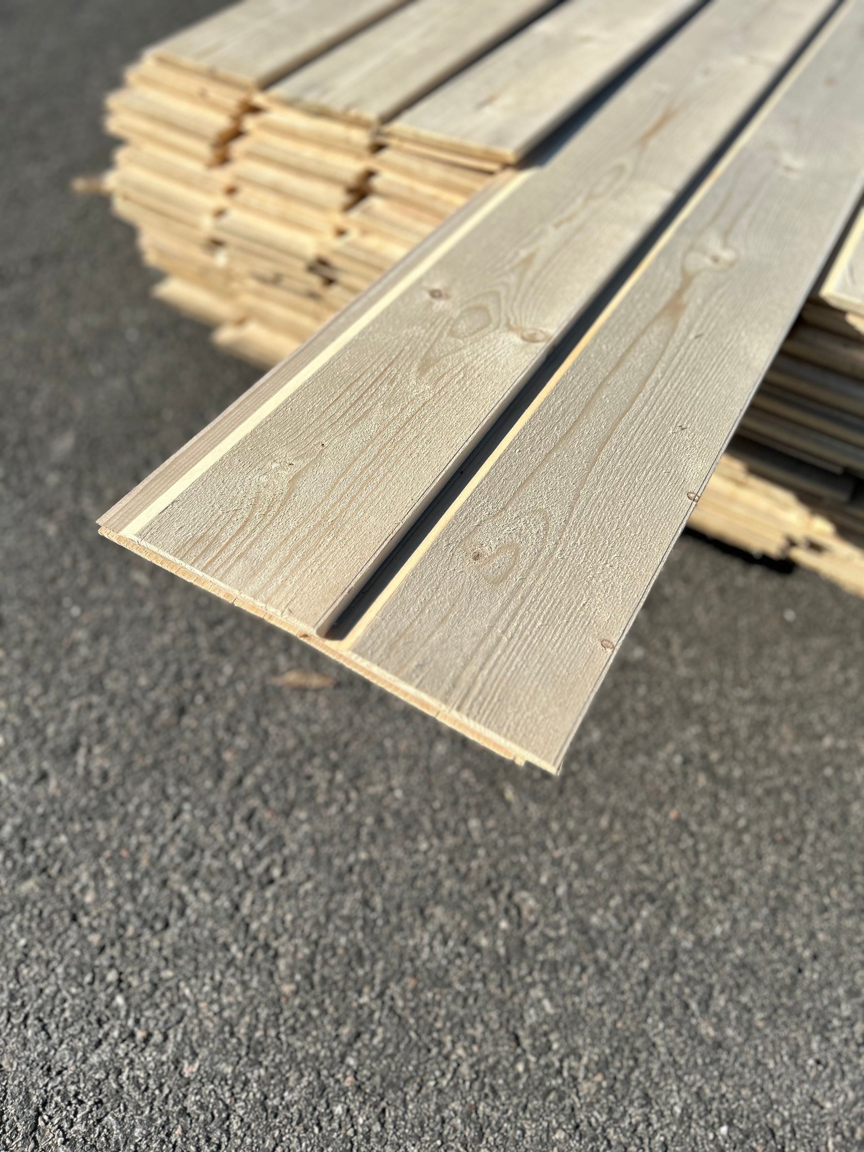 Paket Ytterpanel Enkelfas Fals Ändspont 22x145mm, 106st 3.60m