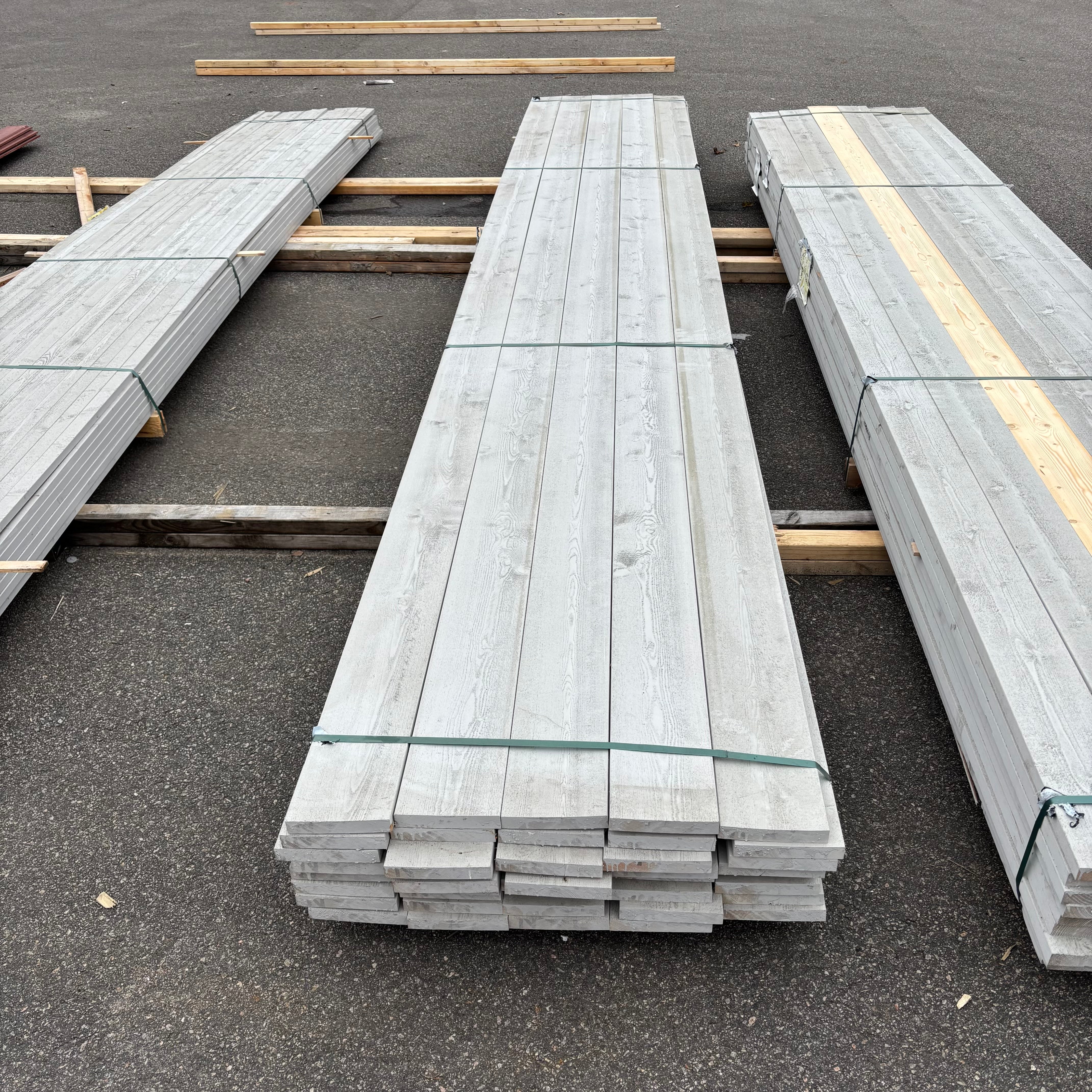 Paket Ytterpanel Finsågad 28x170mm – 40 st (5,40 m, Grå NCS S3000-N)