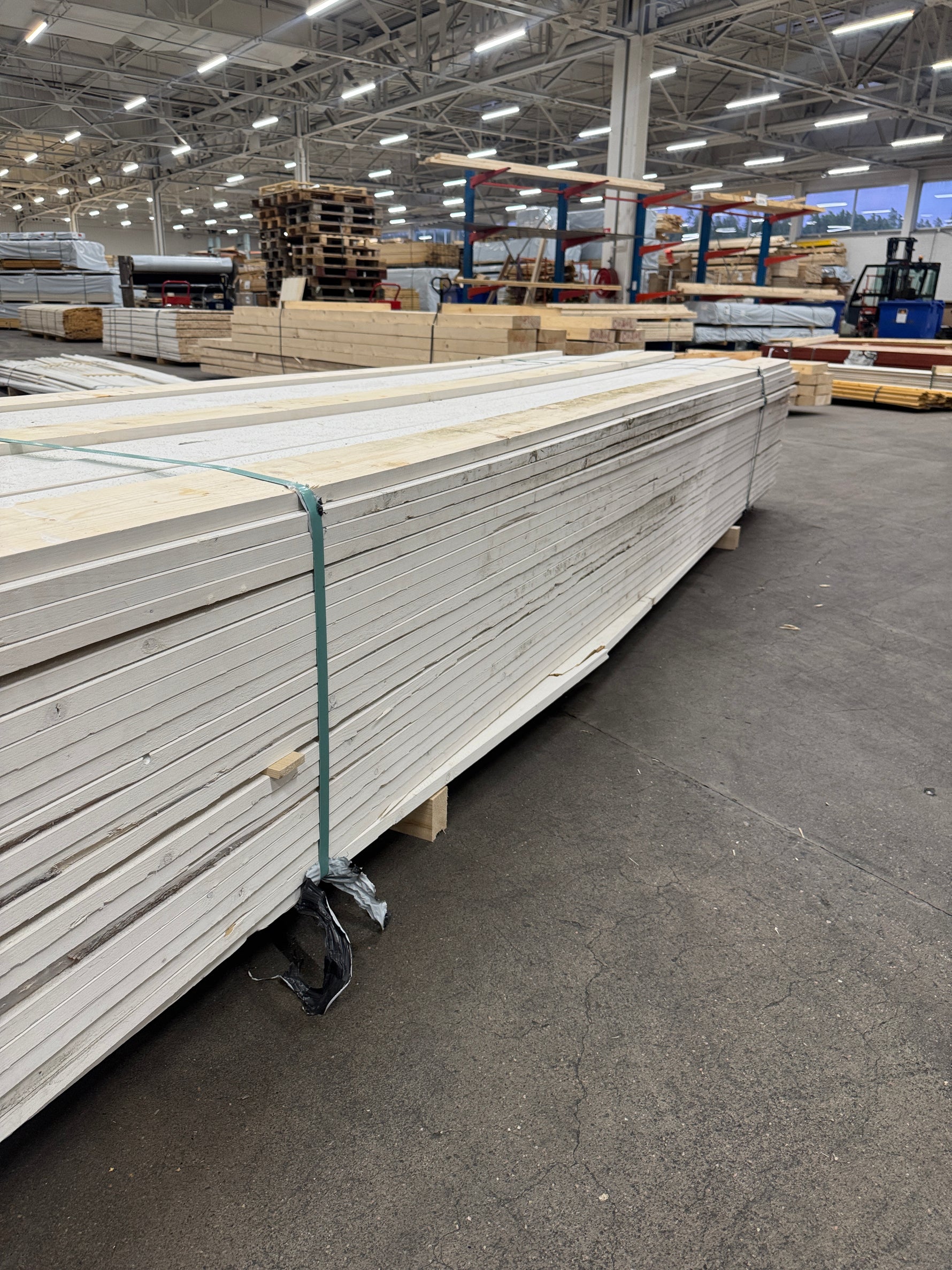 Paket Finsågad Panel 22x120mm 3,60m – 192 st Vit