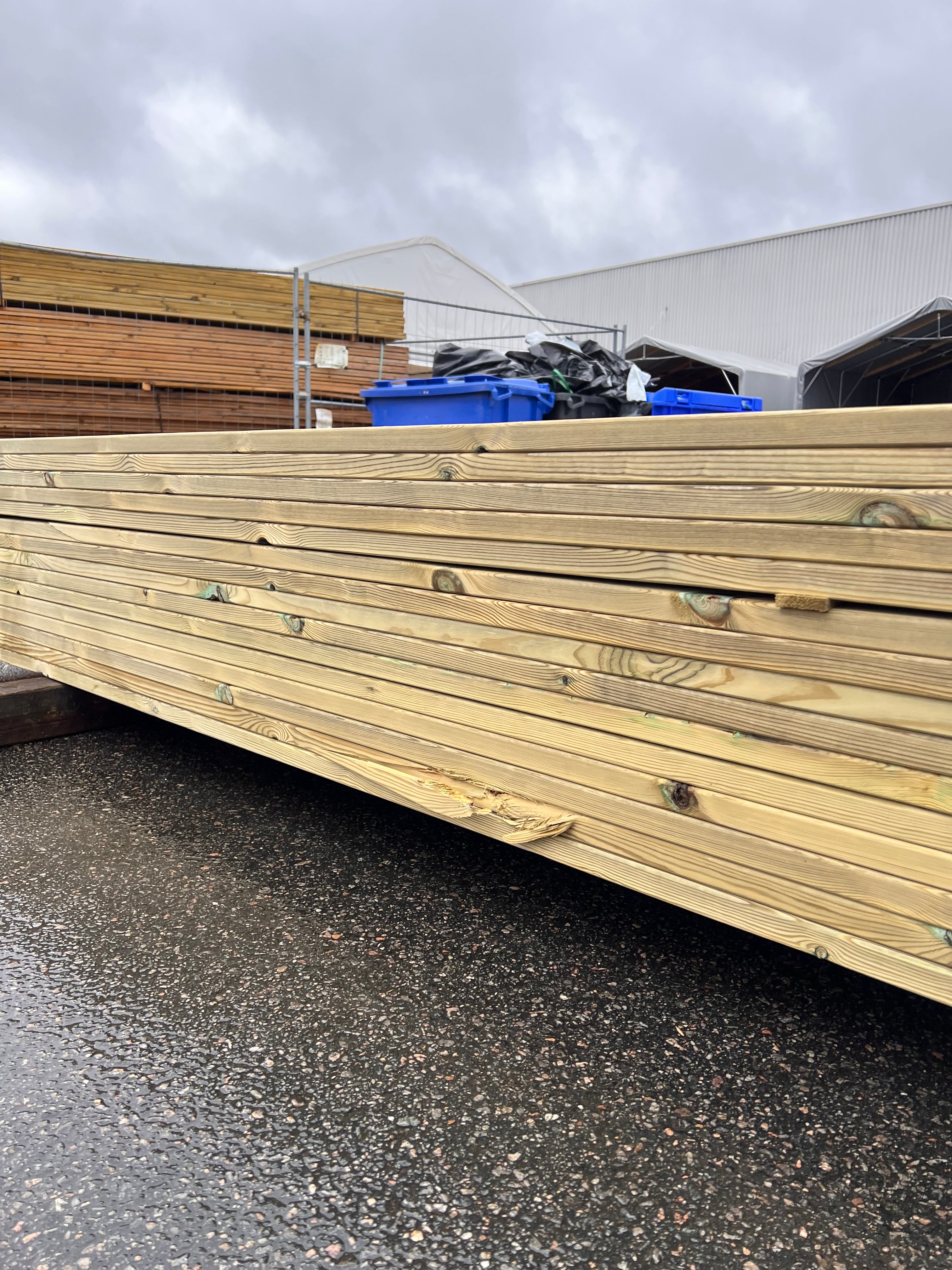 Paket Trall Rillad 28x145mm – 105 st 4.20m Tryckimpregnerad B-sort