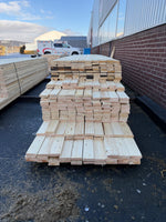 Paket Brädor 25x100mm Råsågade – 279 st (4,2–5,4 m, gran, obehandlad) - Spirec