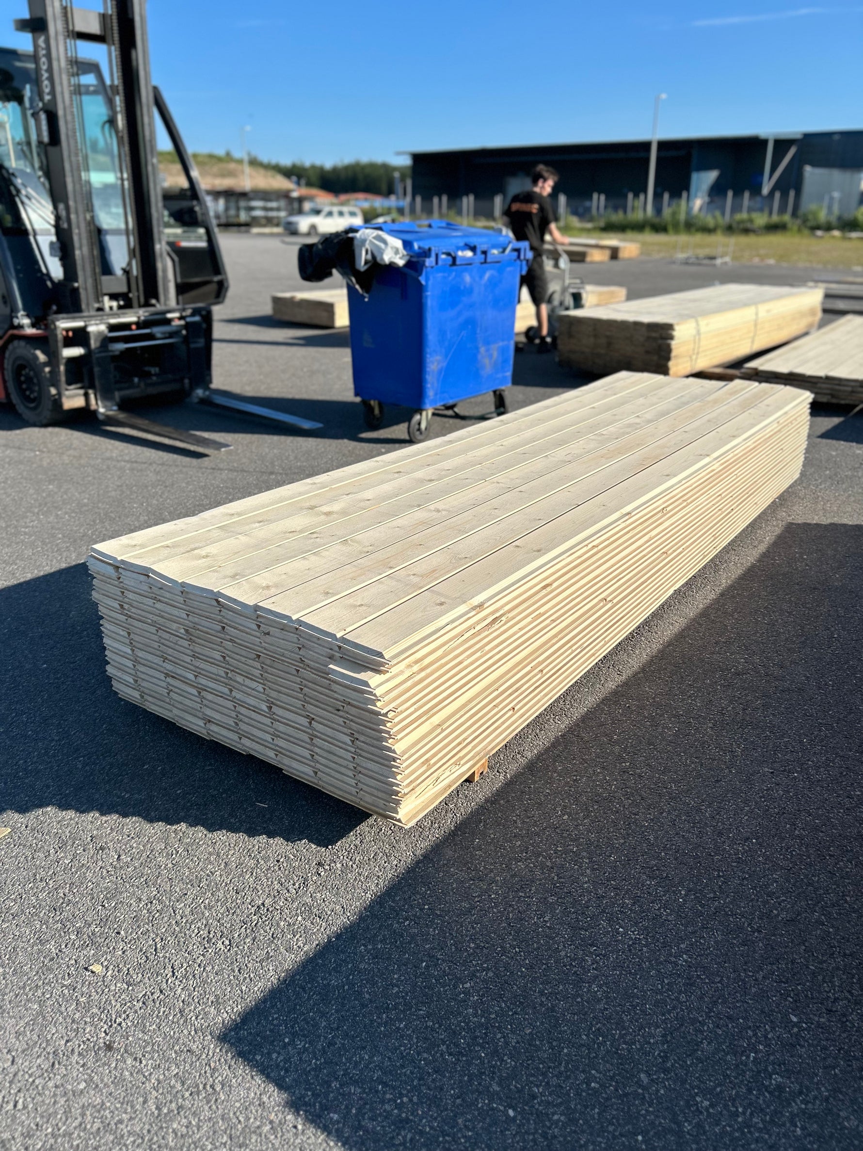 Paket Ytterpanel Enkelfas Fals Ändspont 22x145mm, 160st 3.60m