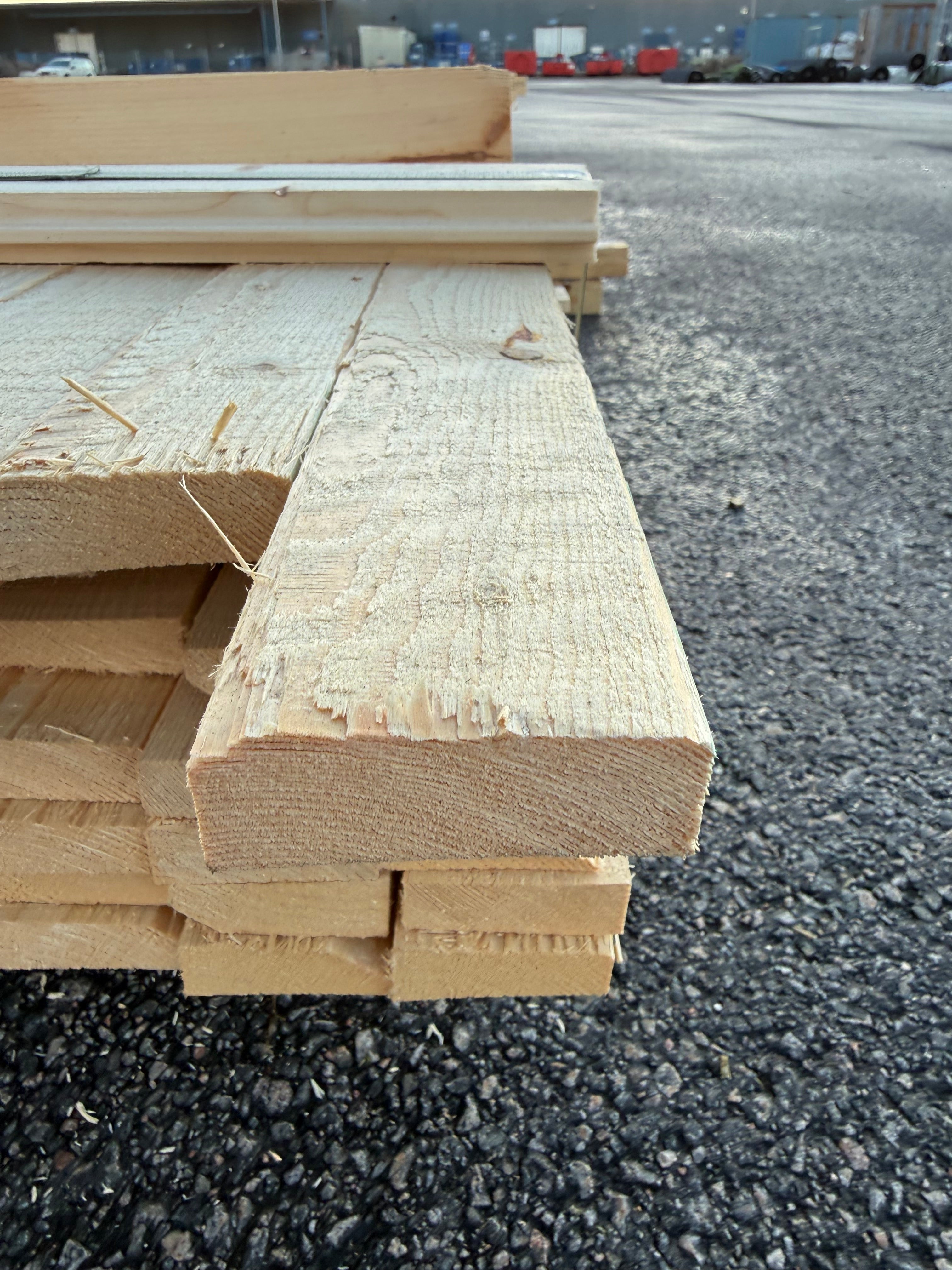 Paket Brädor 19x63mm – 120 st (4,20 m, gran, ohyvlad/råsågad)