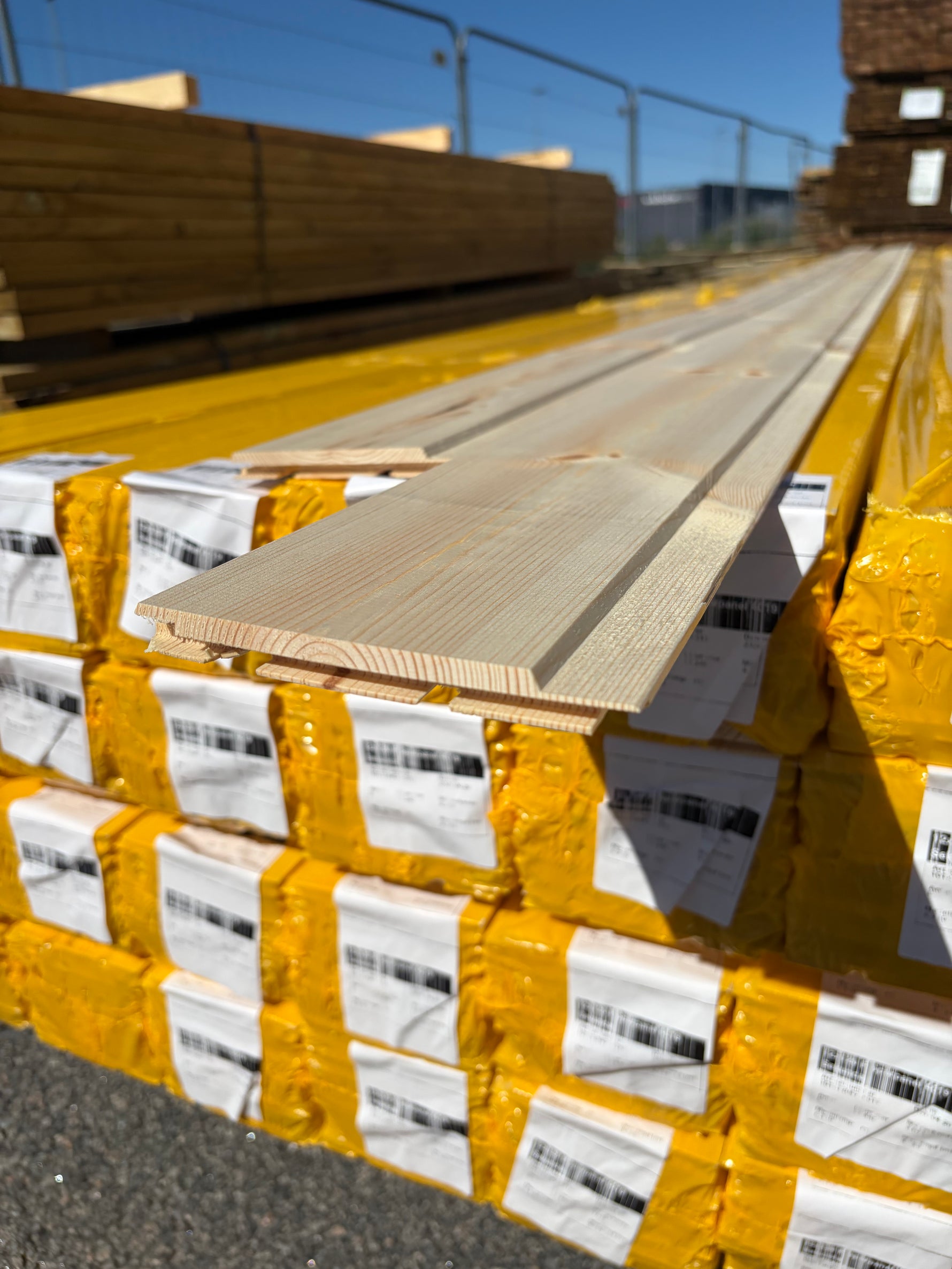 Parti Spårpanel 12x120mm Furu, 133kvm 4.13–4.78m (Sekunda)