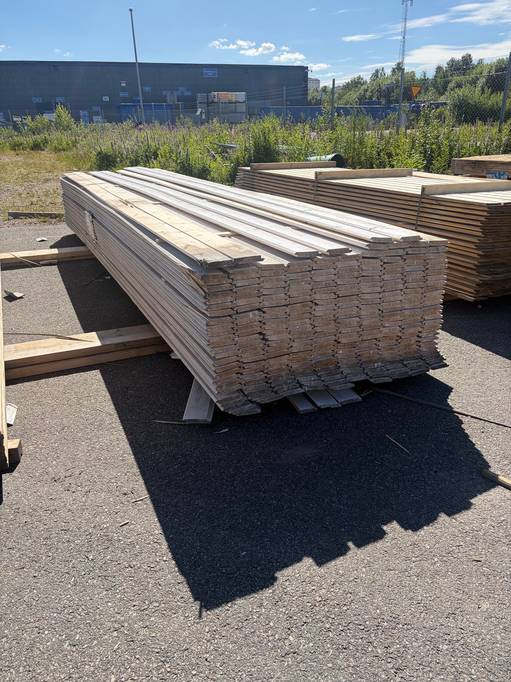 Paket Ytterpanel Dubbelfas Fals 22x120mm, 260st 4.80m Mellanstruken