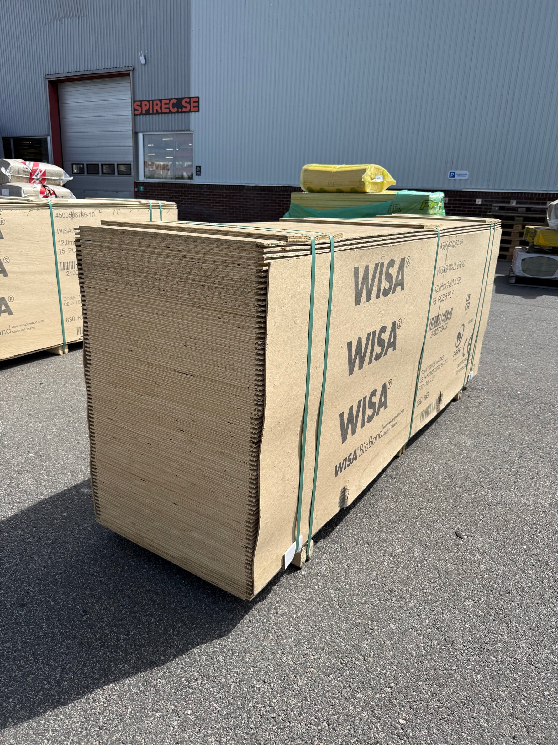Parti WISA Wall Ergo Plywoodskivor 12mm (598x2400mm)