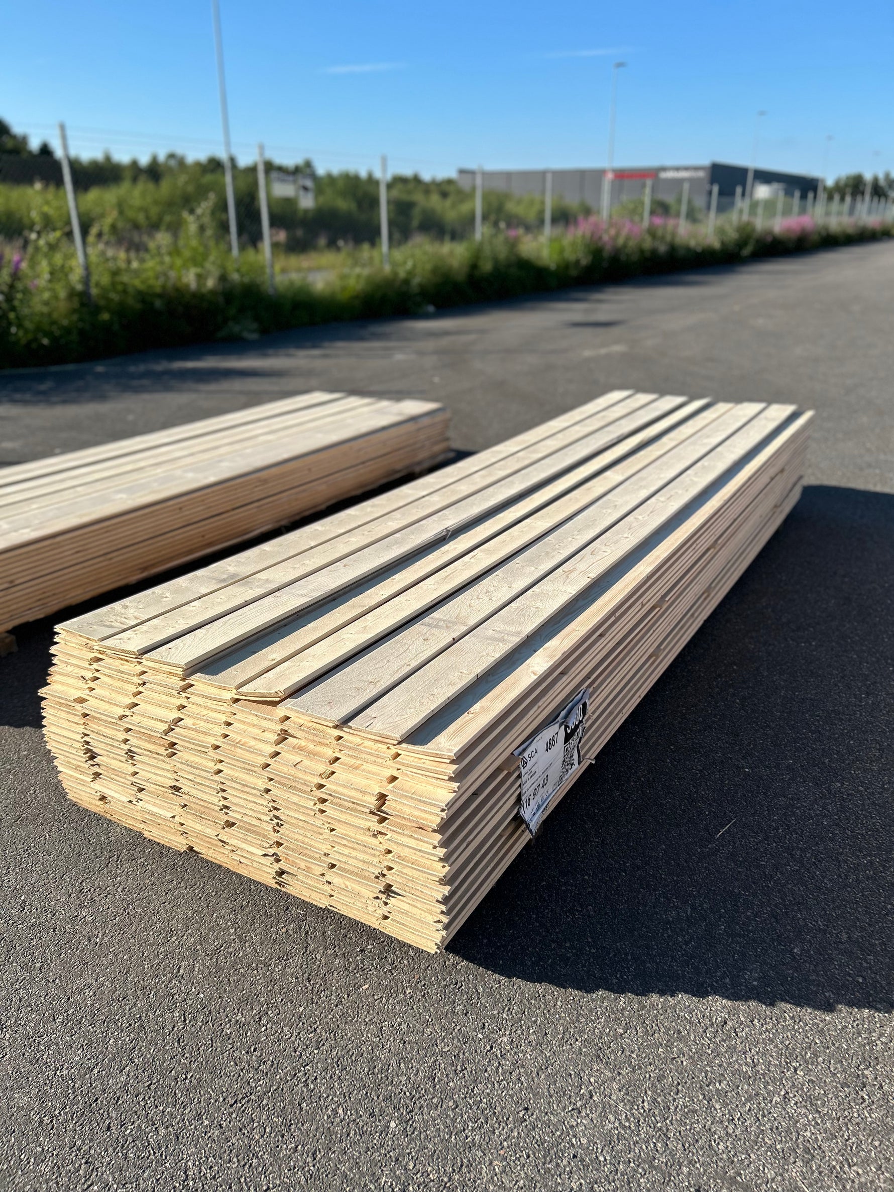 Paket Ytterpanel Enkelfas Fals Ändspont 22x145mm, 165st 3.60m