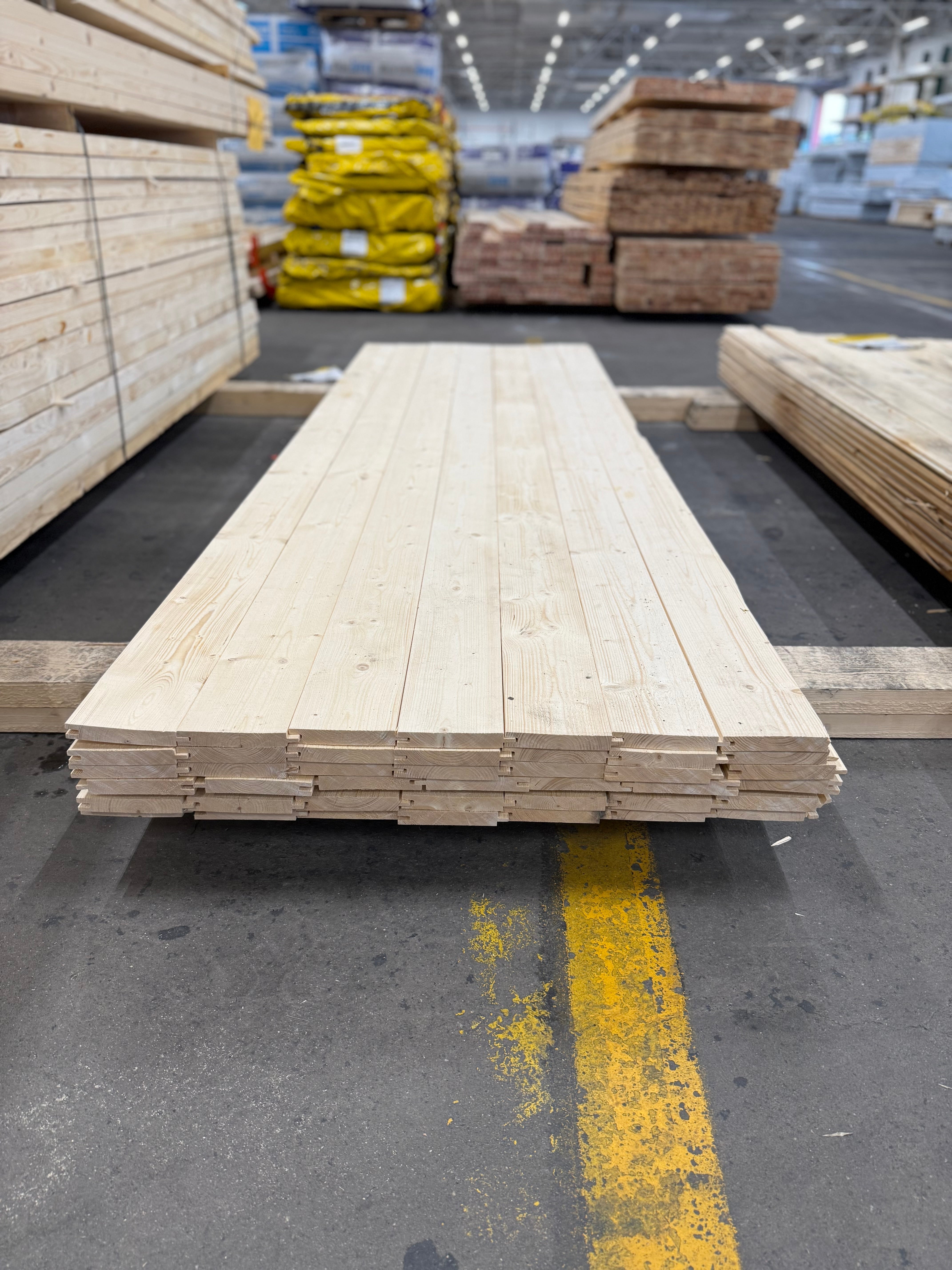 Paket Finsågade Brädor 22x145mm 42st 3.0m
