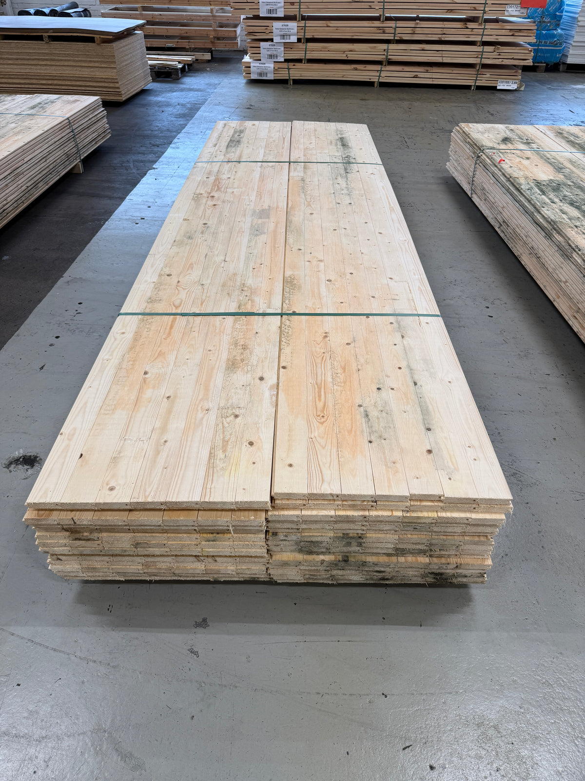 Paket Råspontluckor 20x540x3600mm 30st (Fuktskadat)