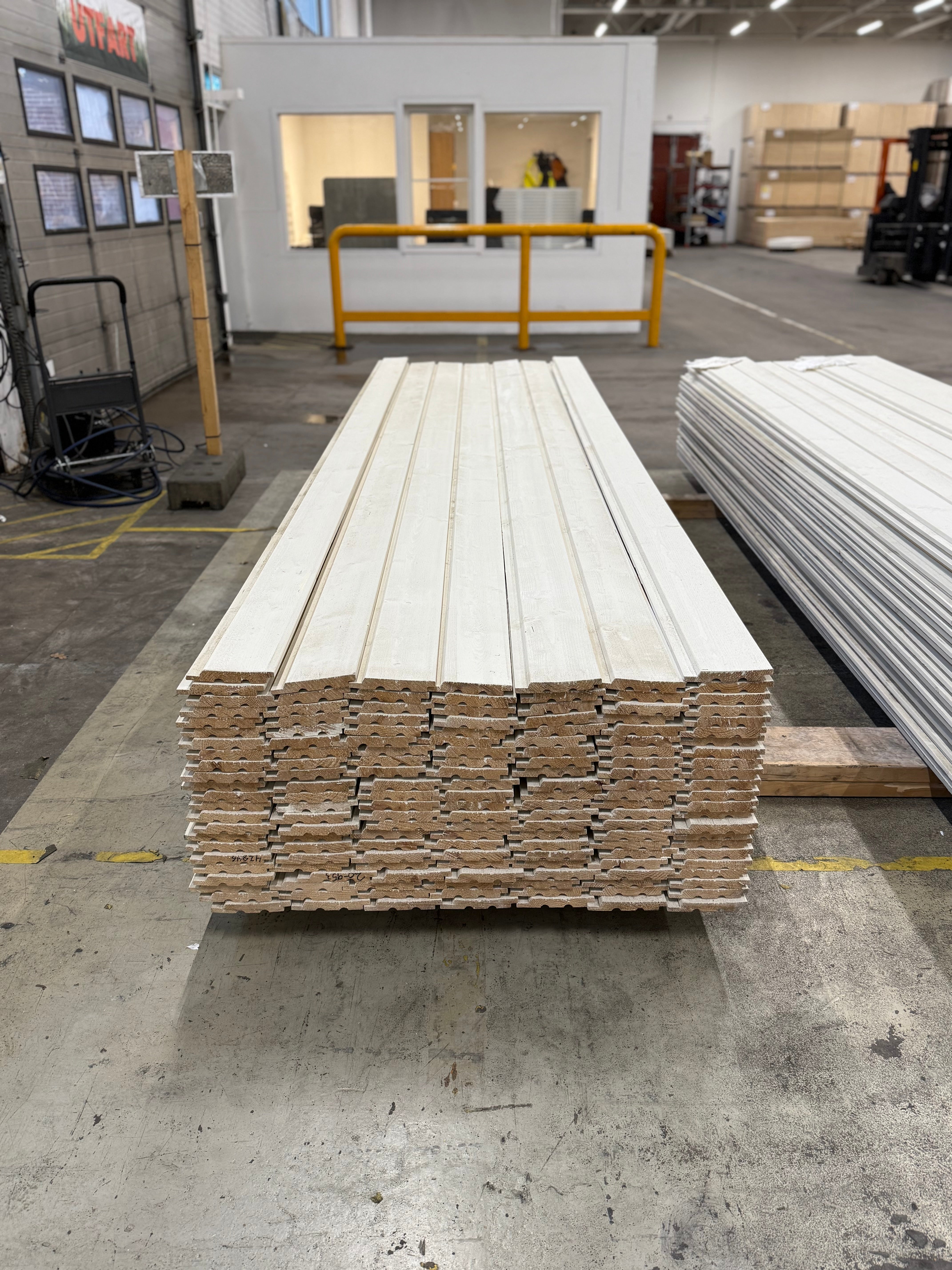 Paket Ytterpanel Falsad Enkelfas 21x147 mm – 156 st 3.60 m Vit