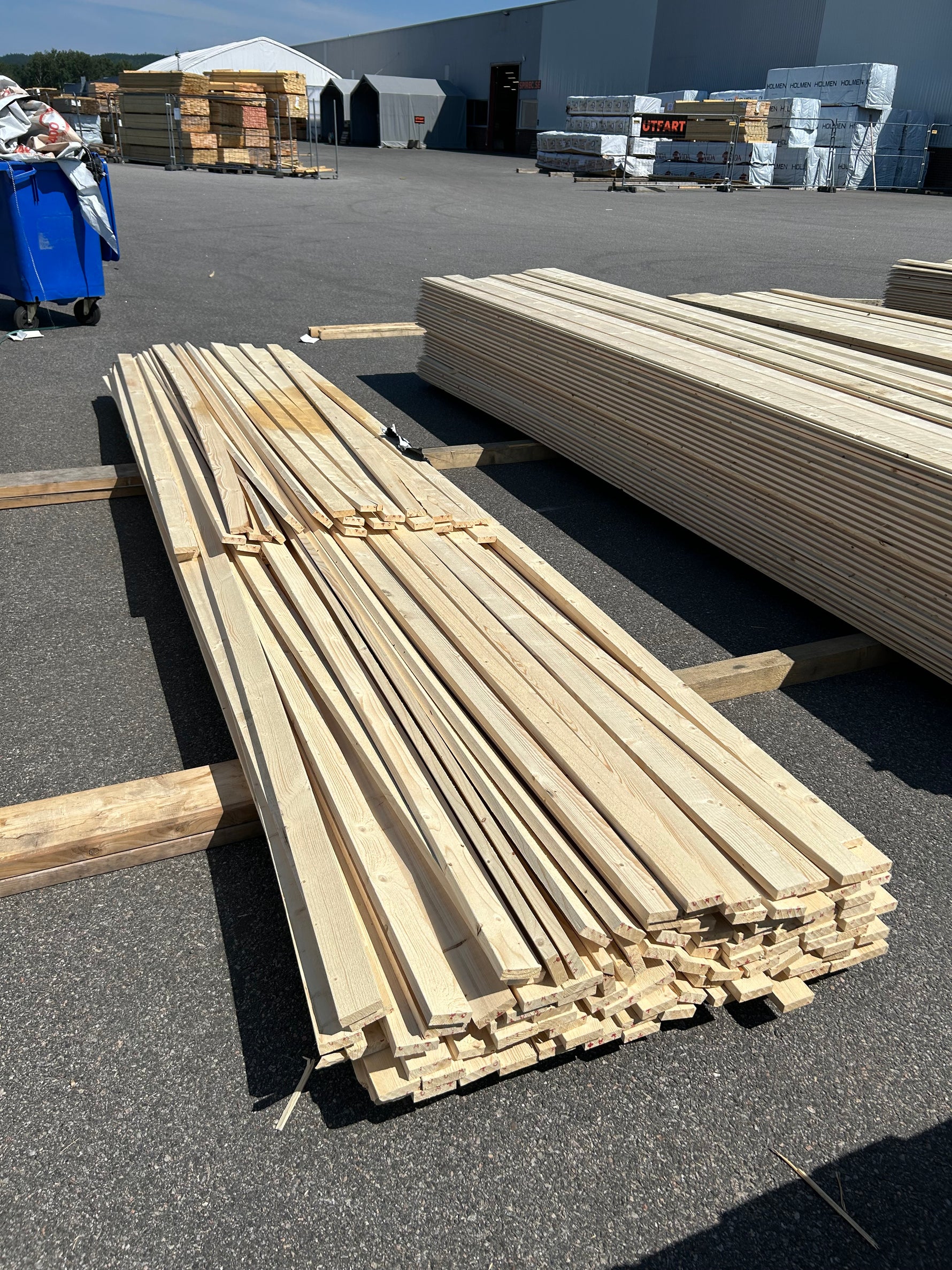 Paket Finsågade Brädor 22x70mm ca 120st Obehandlade