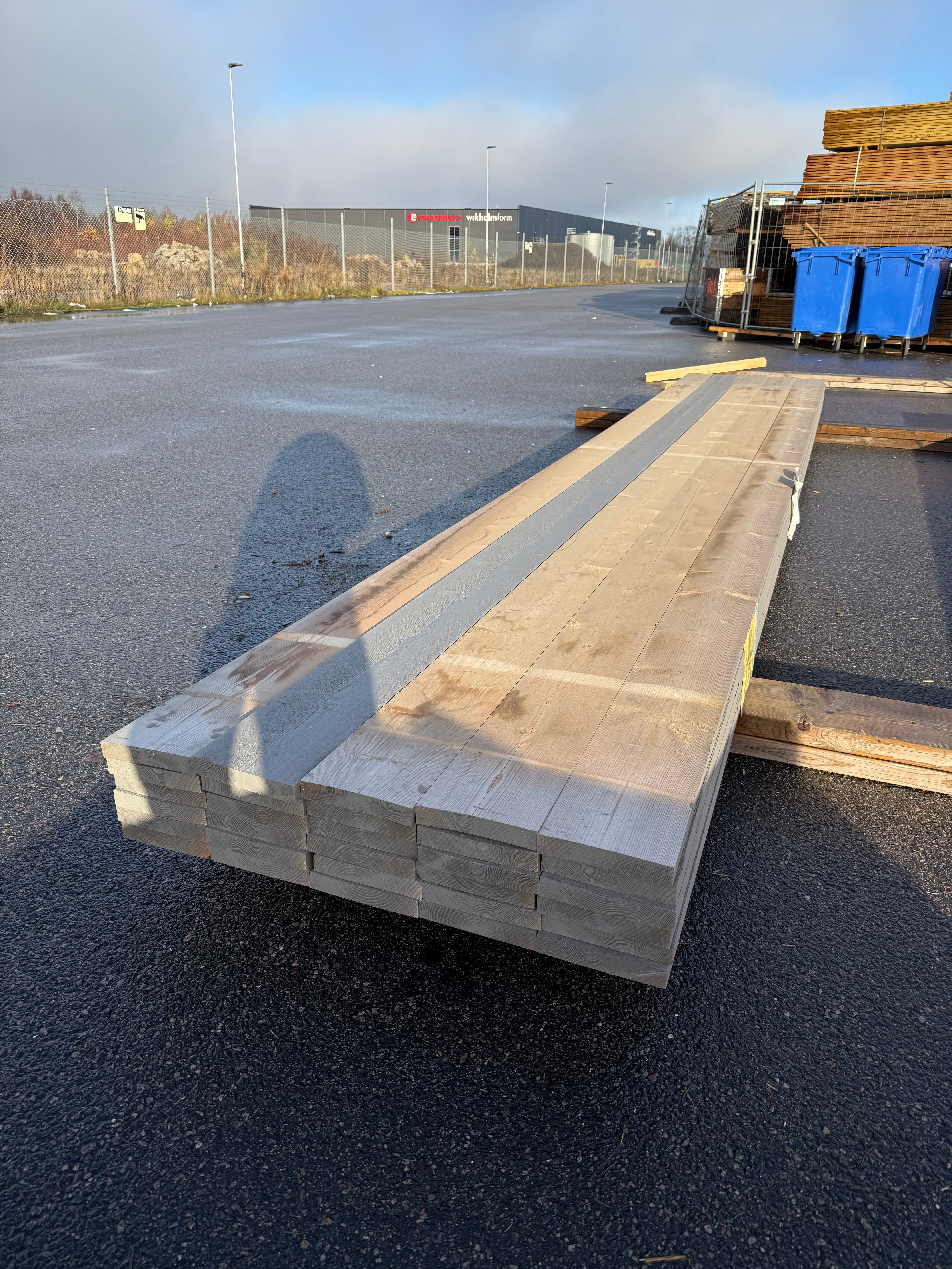 Paket Finsågad Panel 28x170 mm – 30 st (5,40 m, Målad NCS S 6500-N)