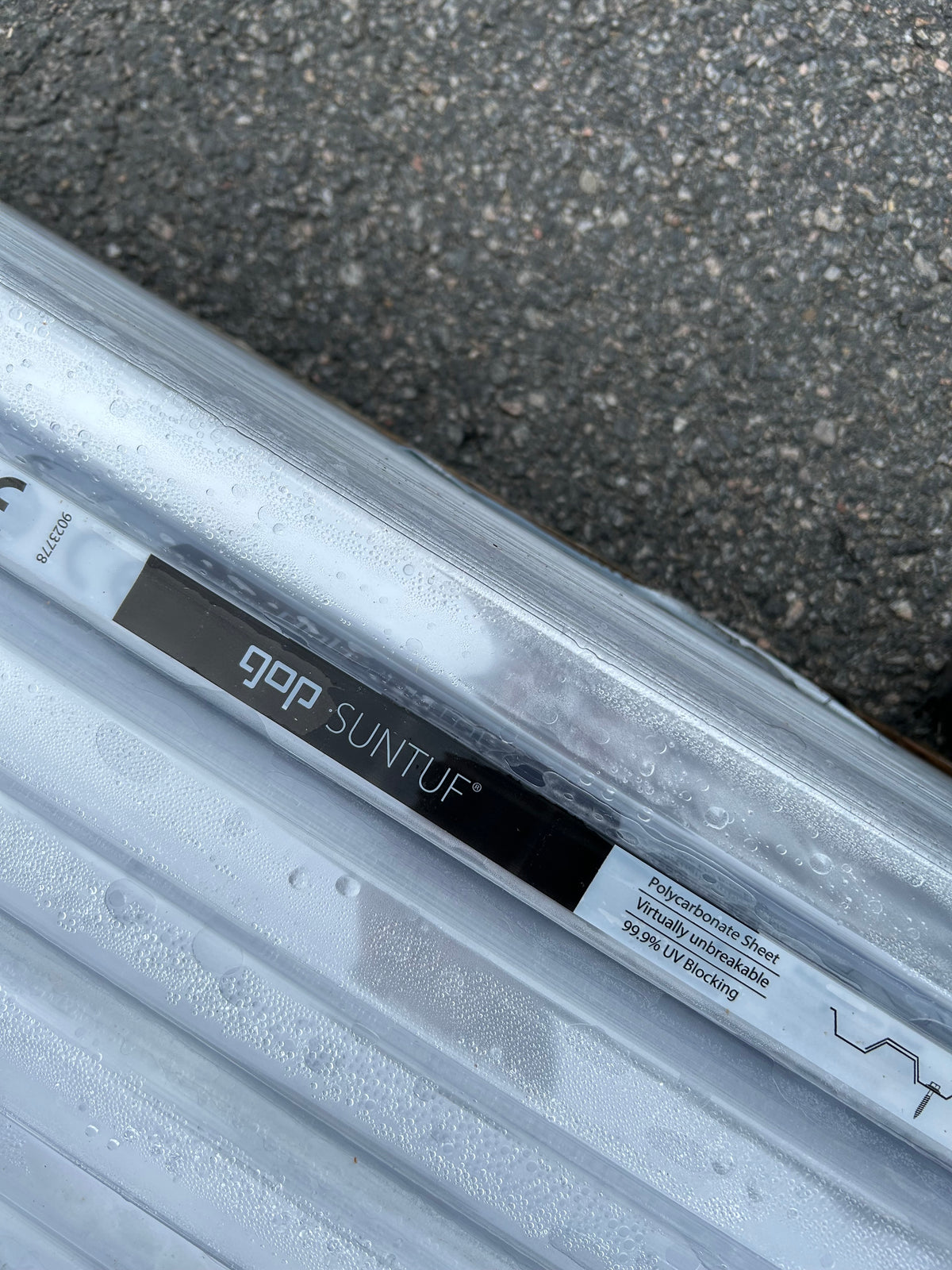 Plasttak GOP Suntuf klar- 0,8mm Trapetsprofil