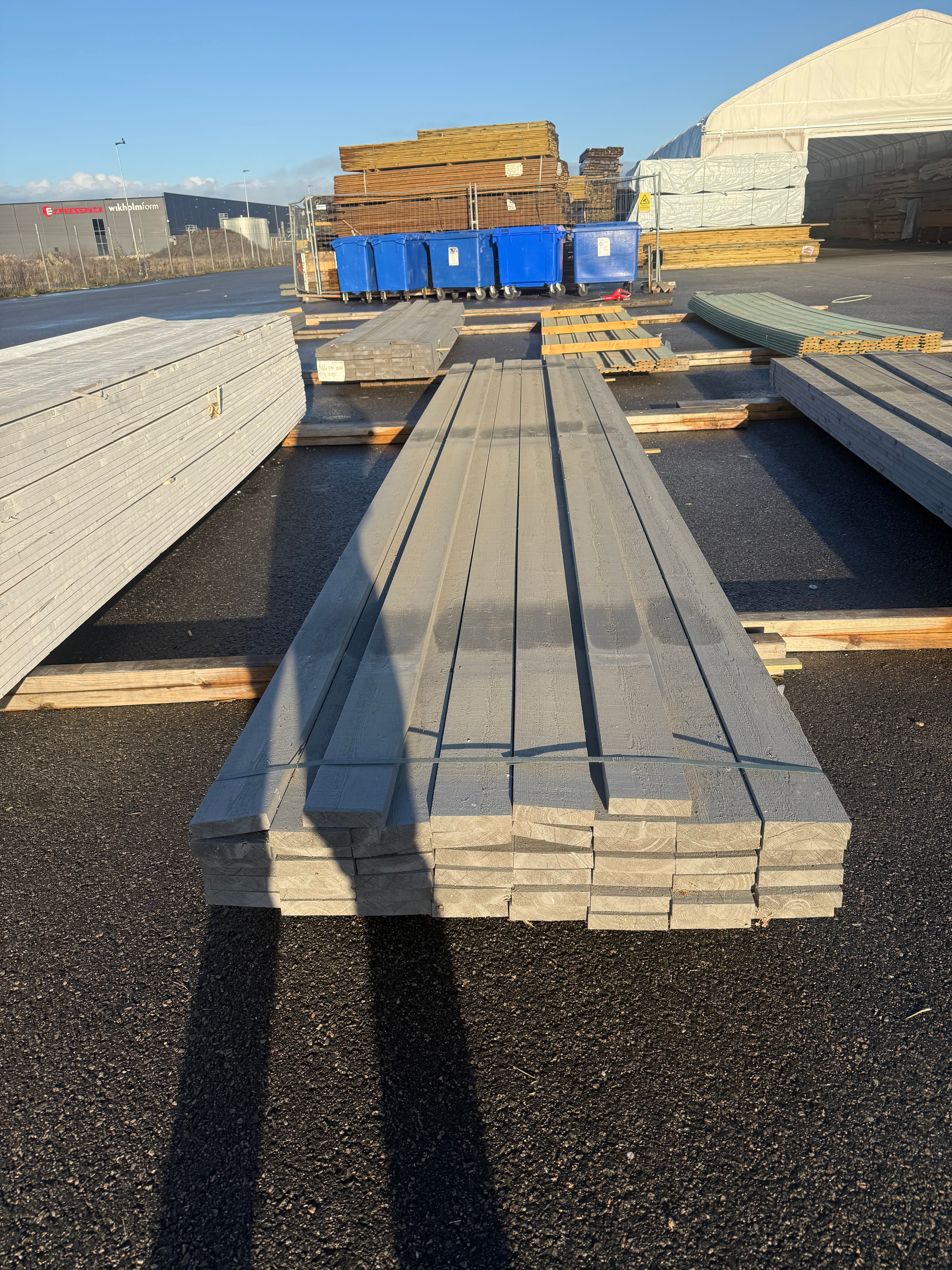 Paket Finsågad Panel 28x120 mm – 50 st (5,40 m, Målad NCS S 6500-N)