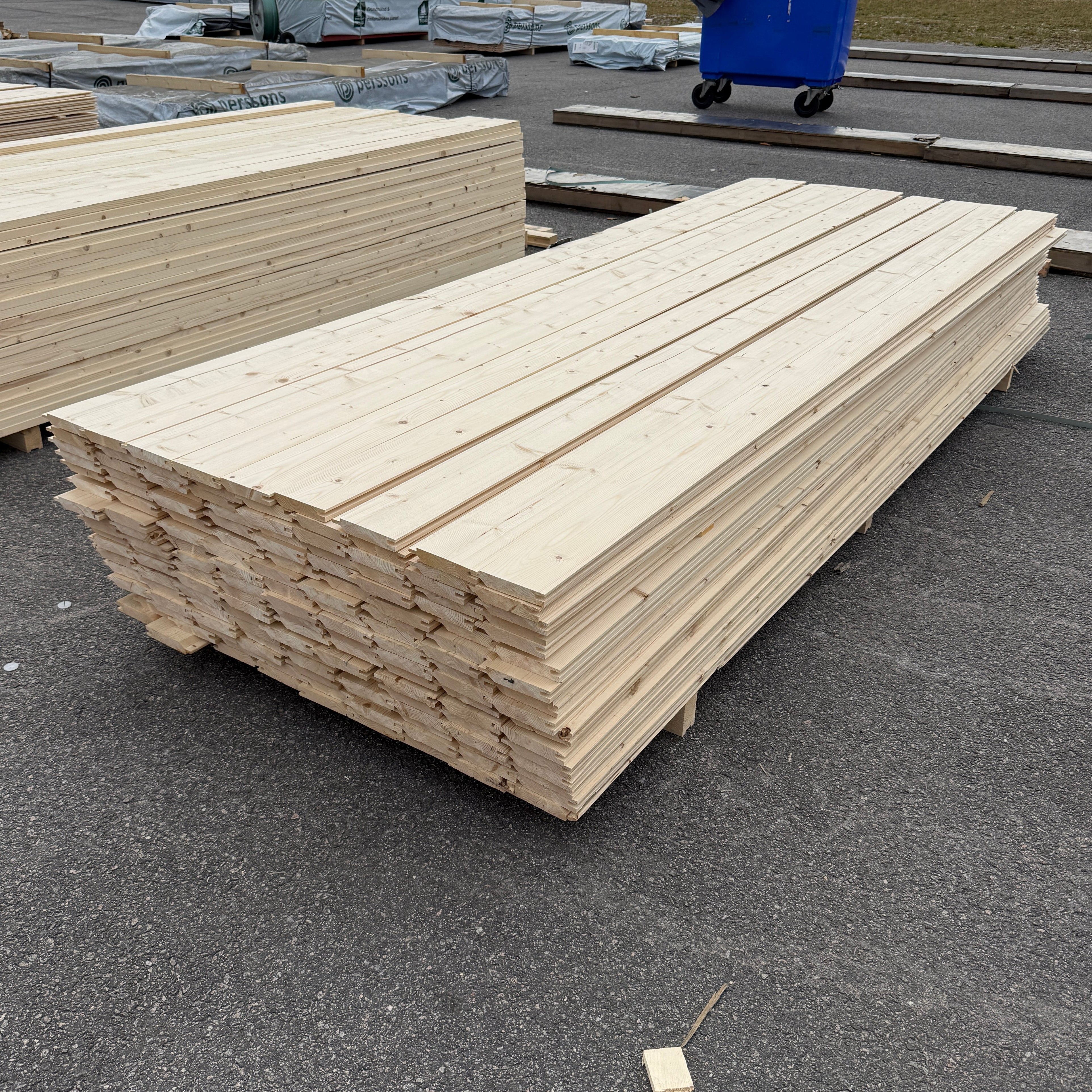Paket Enkelfasspont 22x120mm 3.0m 153st Obehandlade