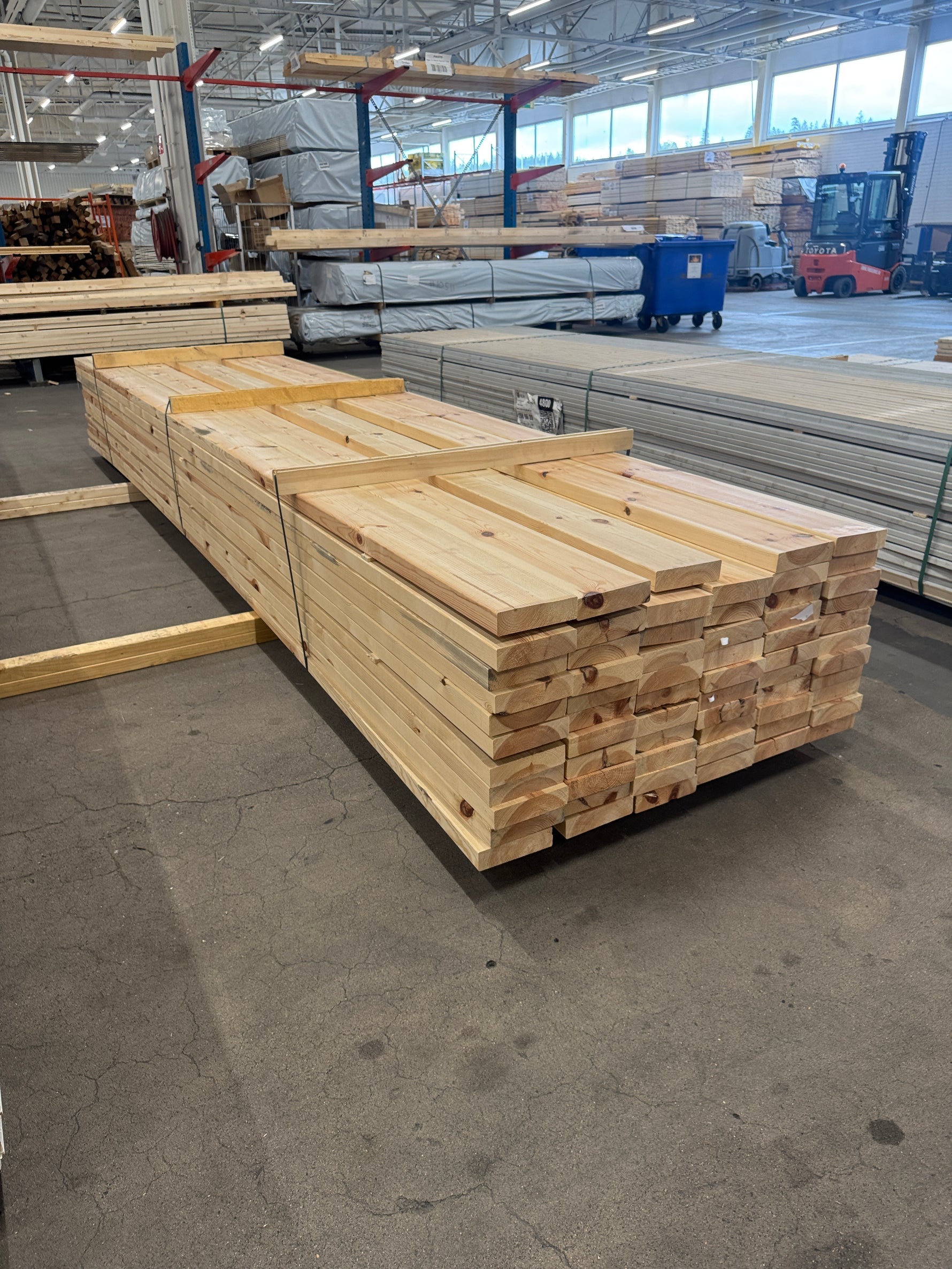 Paket Reglar 45x170mm 4,80m – 65 st oklassad