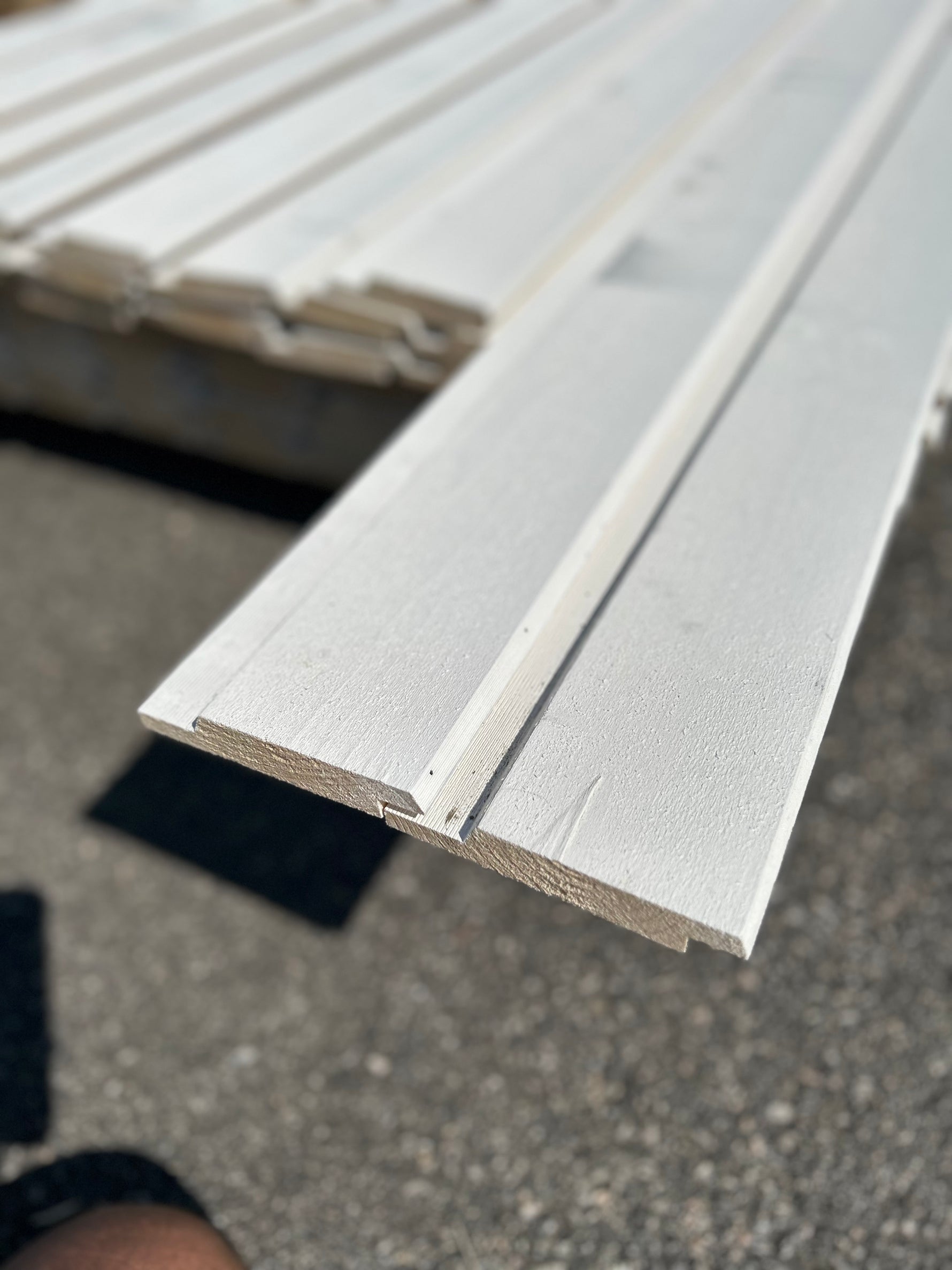 Paket Ytterpanel Dubbelfasspont 22x120mm 4.20m 92st- Obehandlade