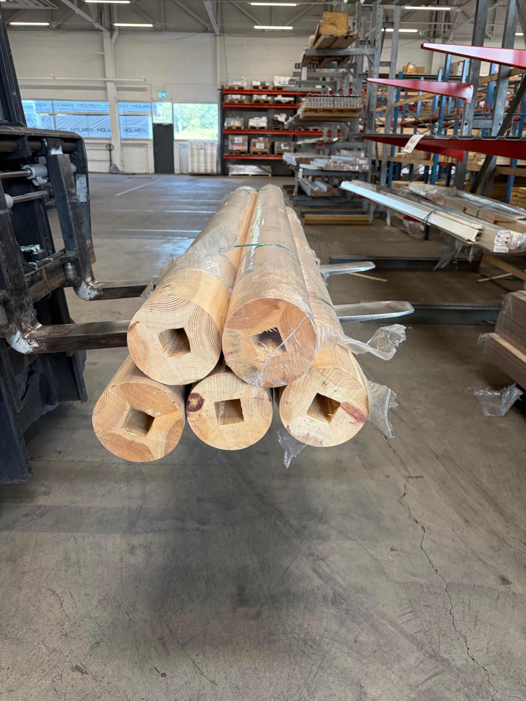 Parti Rund limträpelare 155x2500mm - 5 st