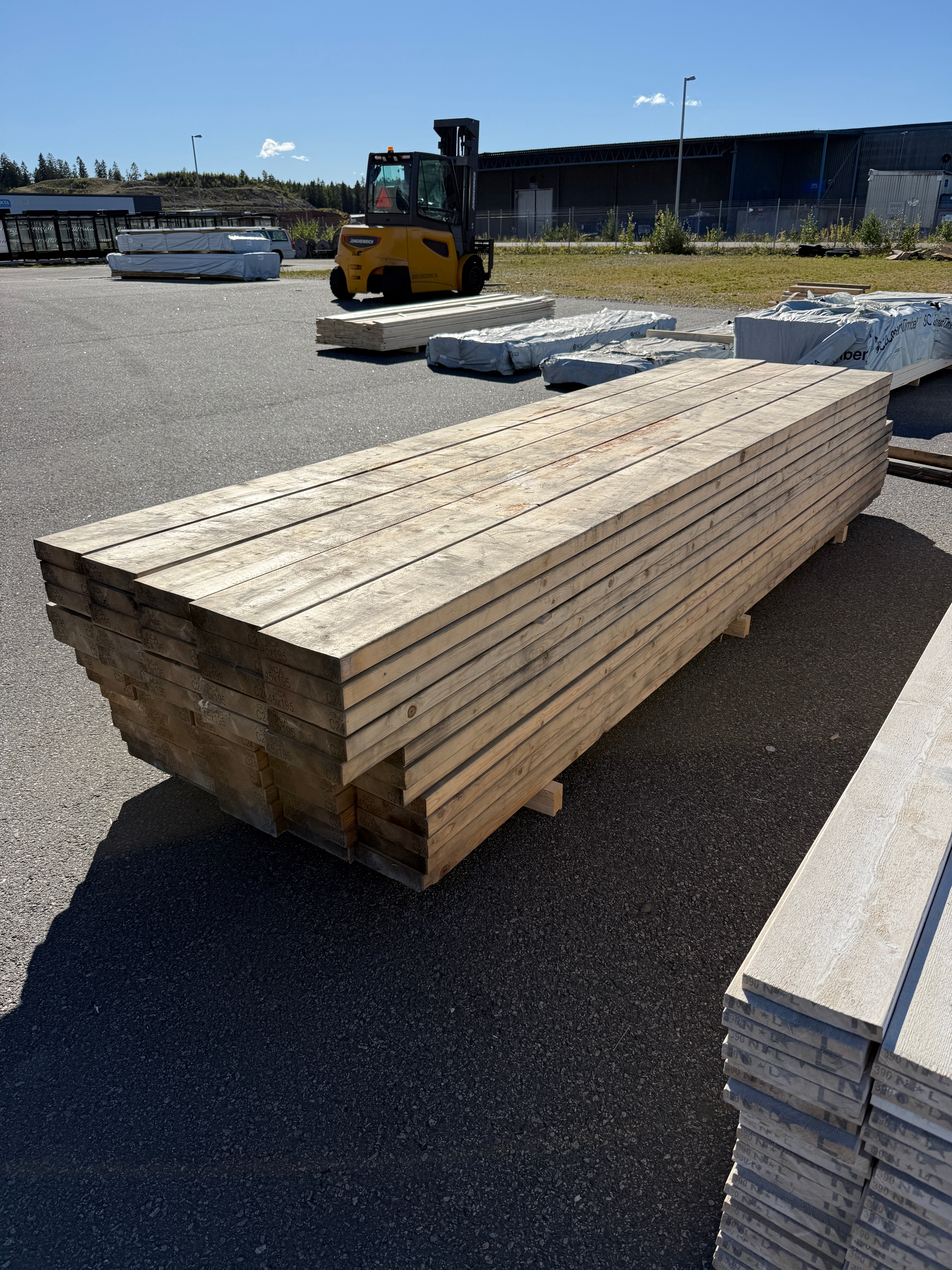 Paket Reglar 45x195mm 3,60m 65st C24 (Fuktskadat)