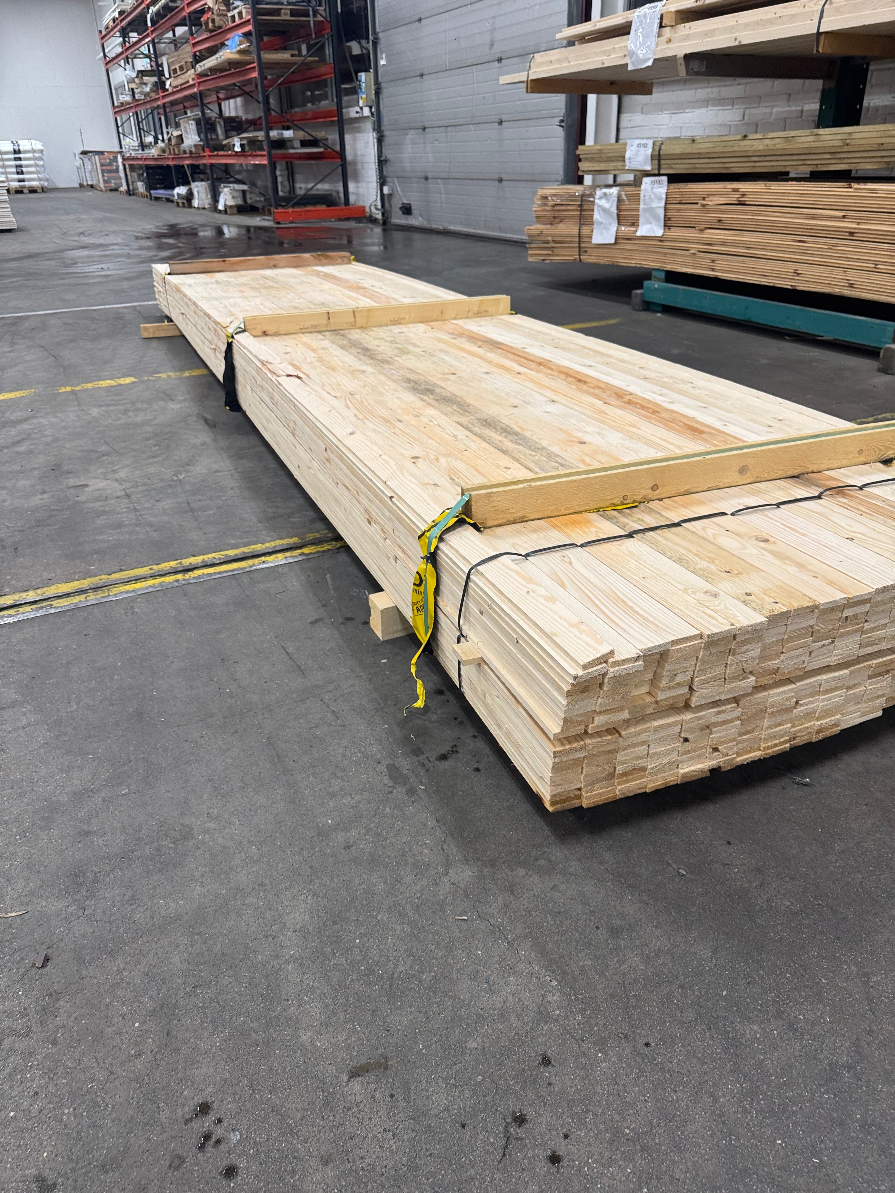 Paket Läkt 12x48mm – 440 st (4,80 m, Obehandlad Gran, Vattenskadad/Utsorterad)