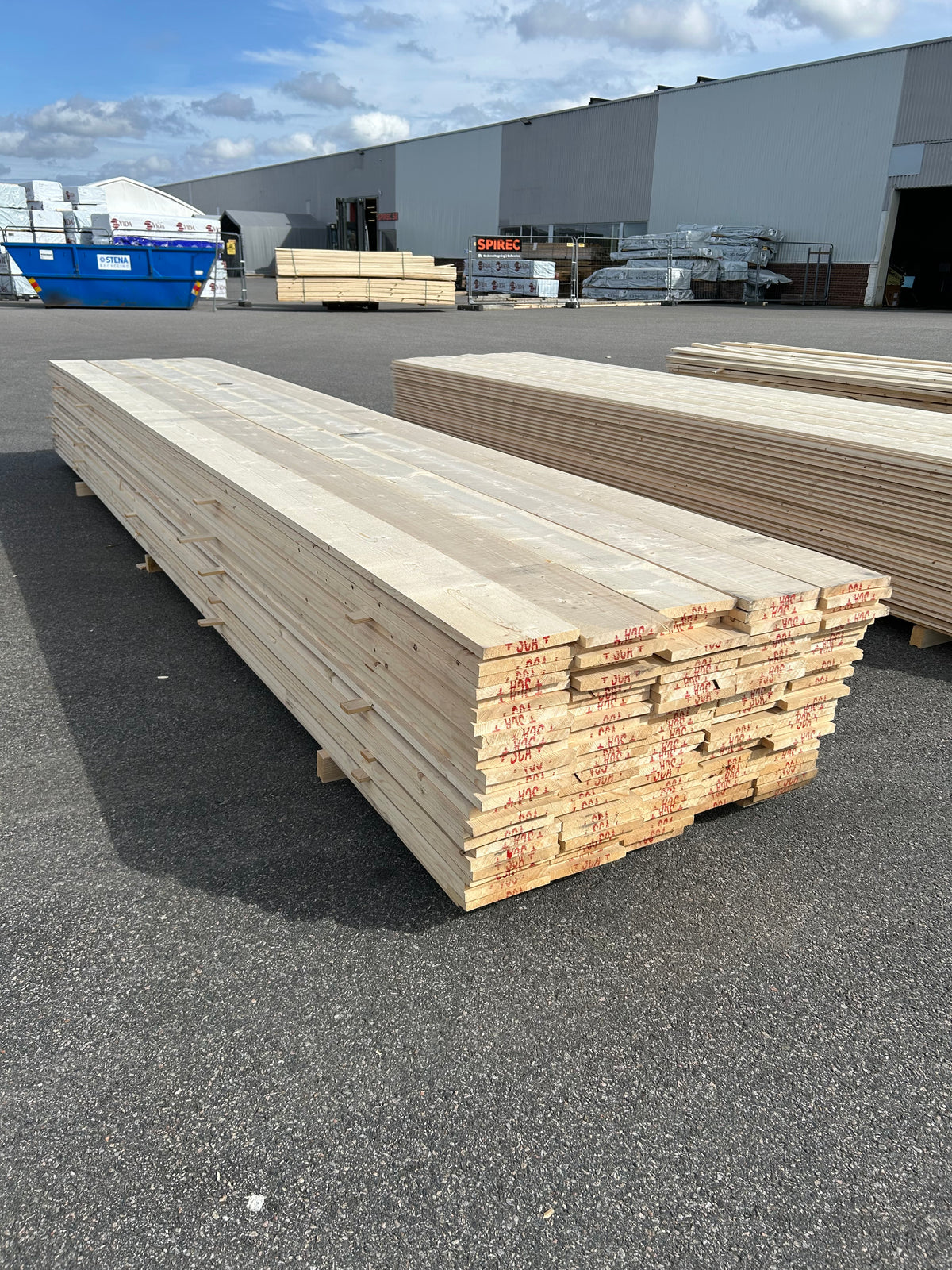 Paket Finsågade Brädor 22x195 mm – 5,40 m 125st Obehandlad