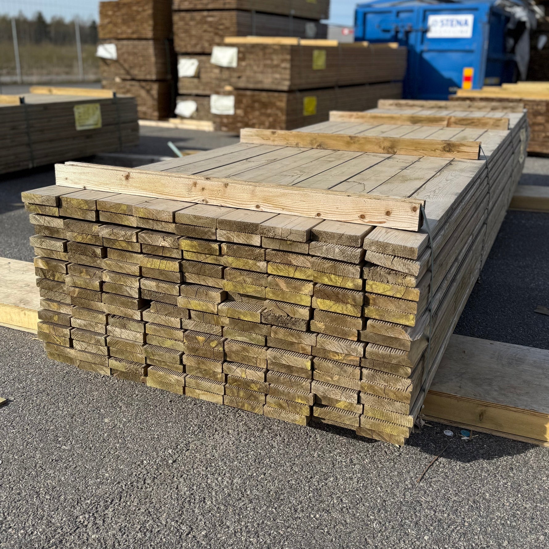 Paket Tryckimpregnerad Rillad Trall 28x120mm, 144st 3,90m