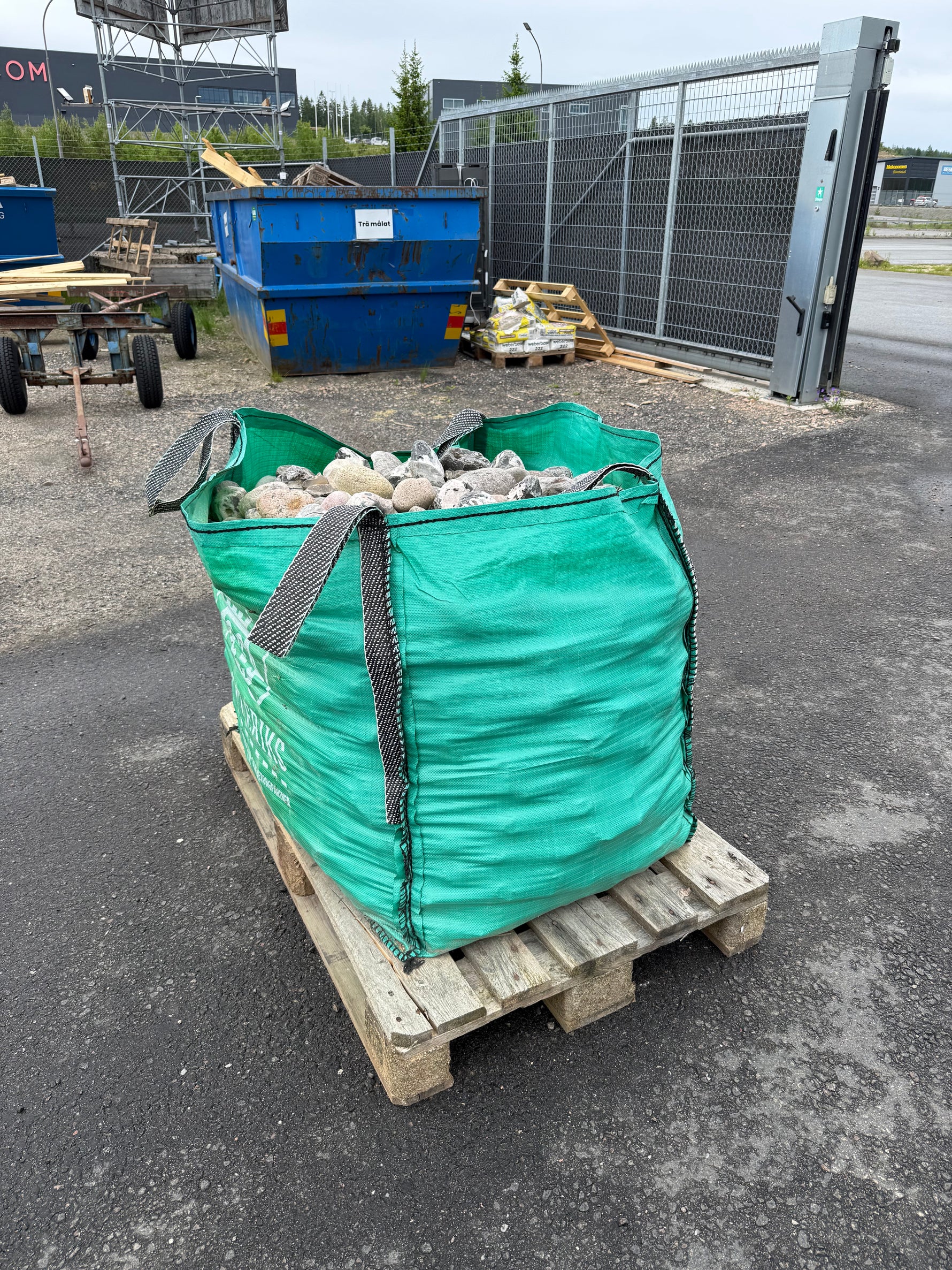 Dekorsten 60–90 mm – Sjösten Svart/Vit (säljs per säck)