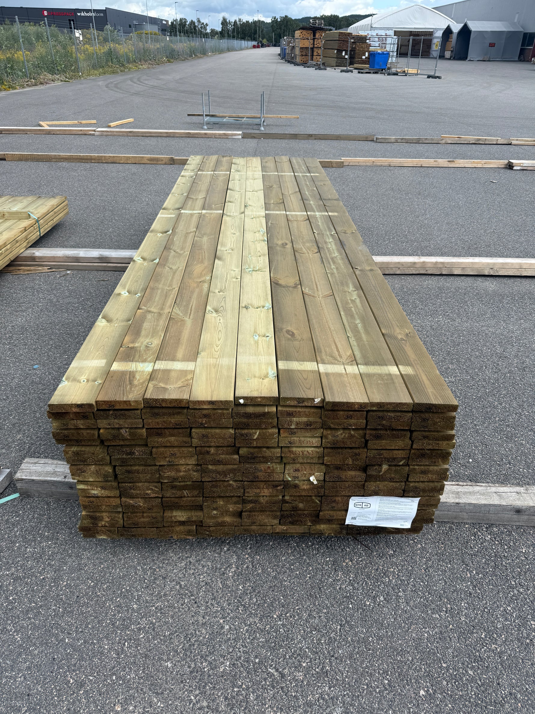 Paket Tryckimpregnerad Trall 28×120 mm, 153 st 3,60 m (G4-3)