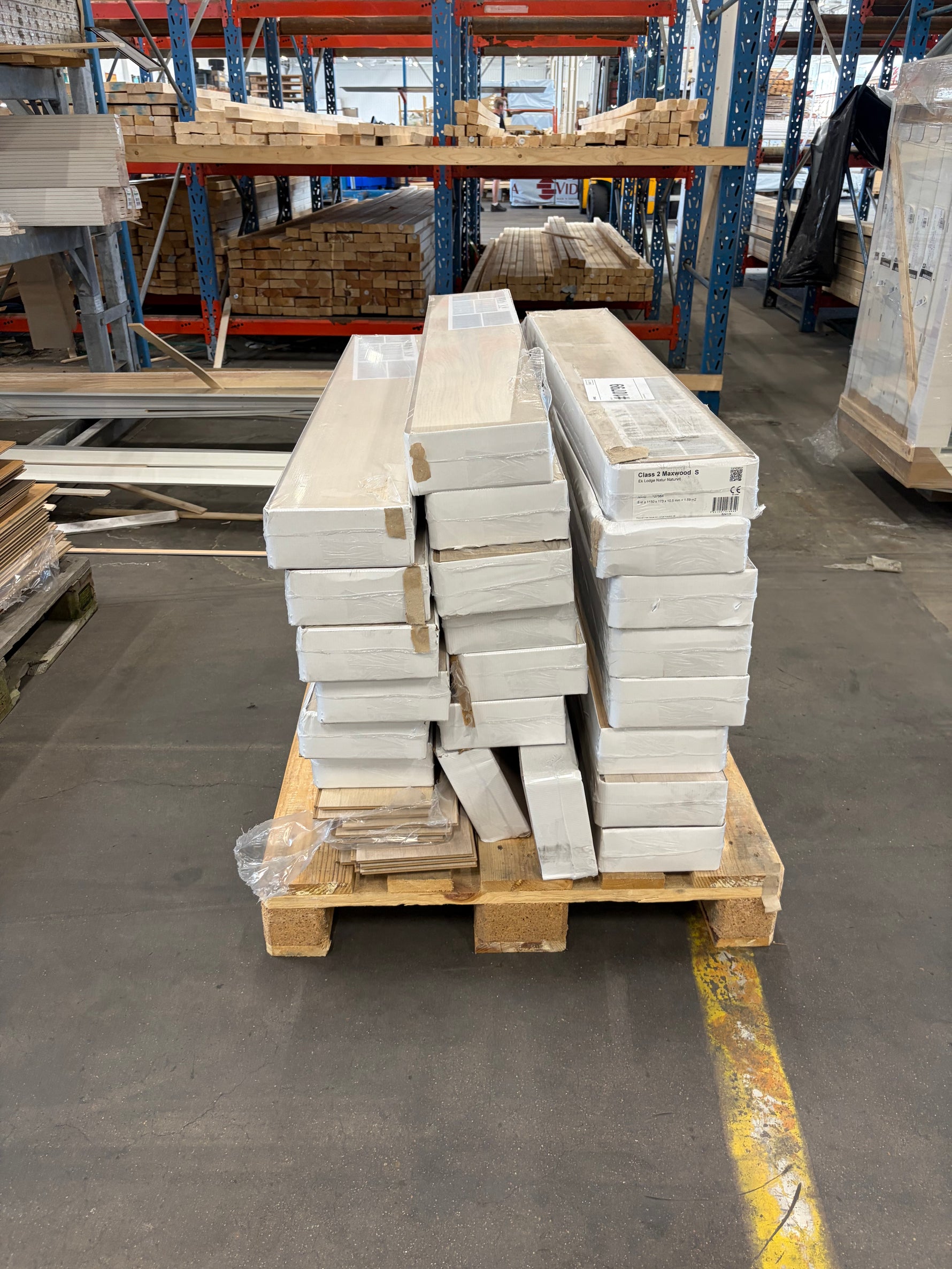Parti golv Class 2 Maxwood S Ek Lodge Natur Naturvit – ca 34,98 kvm