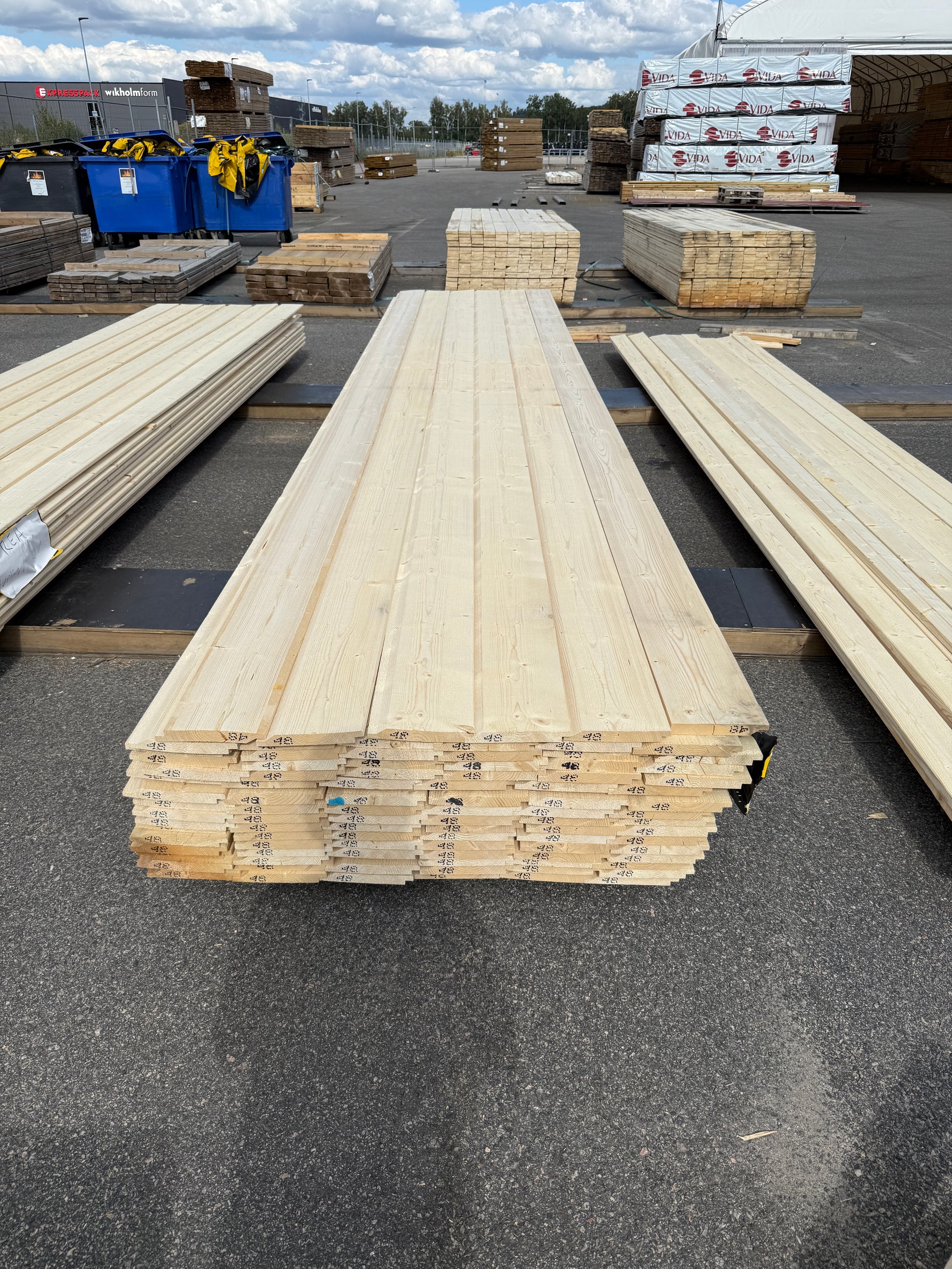 Paket Ytterpanel Enkelfasspont 22×170mm 4,80m 96st Obehandlad- Revor