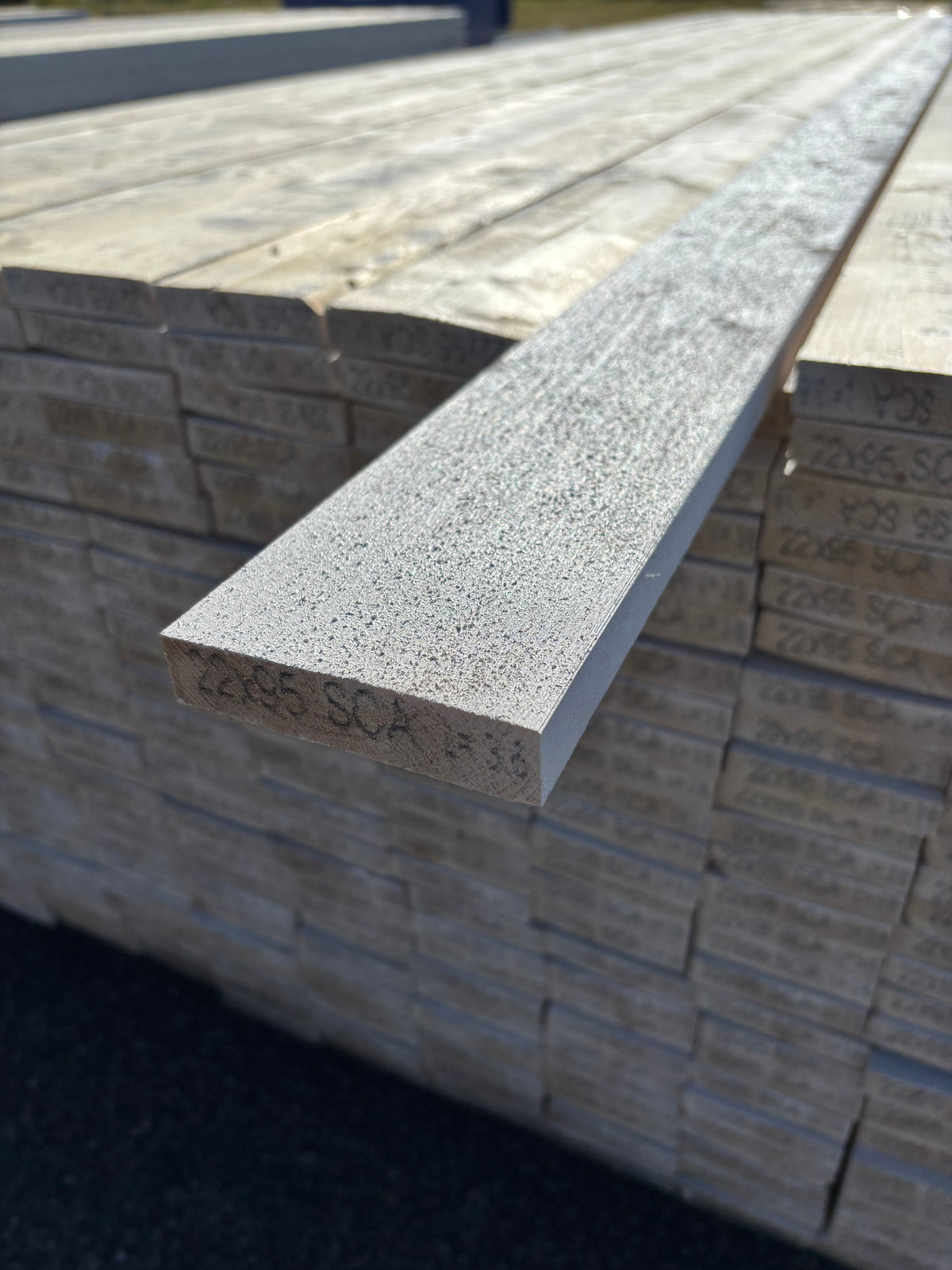 Paket Finsågade Brädor 22x95mm 3,60m 286st Vit Mellanstrukna