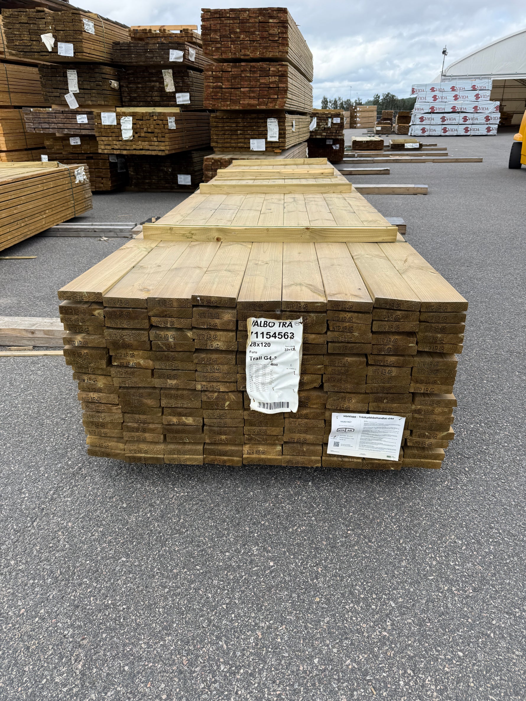 Paket Tryckimpregnerad Trall 28x120mm 4.80m 153st G4-3